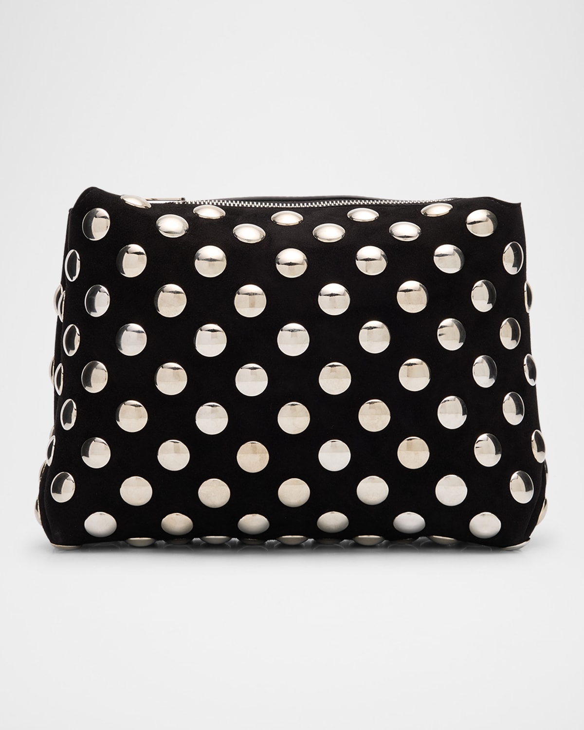 Khaite Lina Medium Studded Suede Crossbody Bag