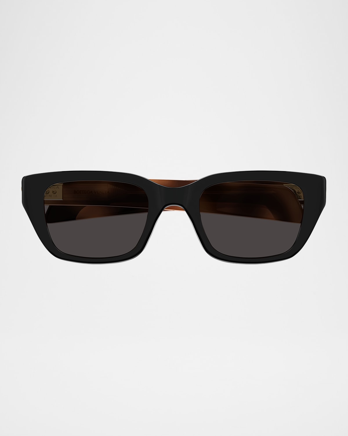 Bottega Veneta Recycled Acetate Rectangular Sunglasses