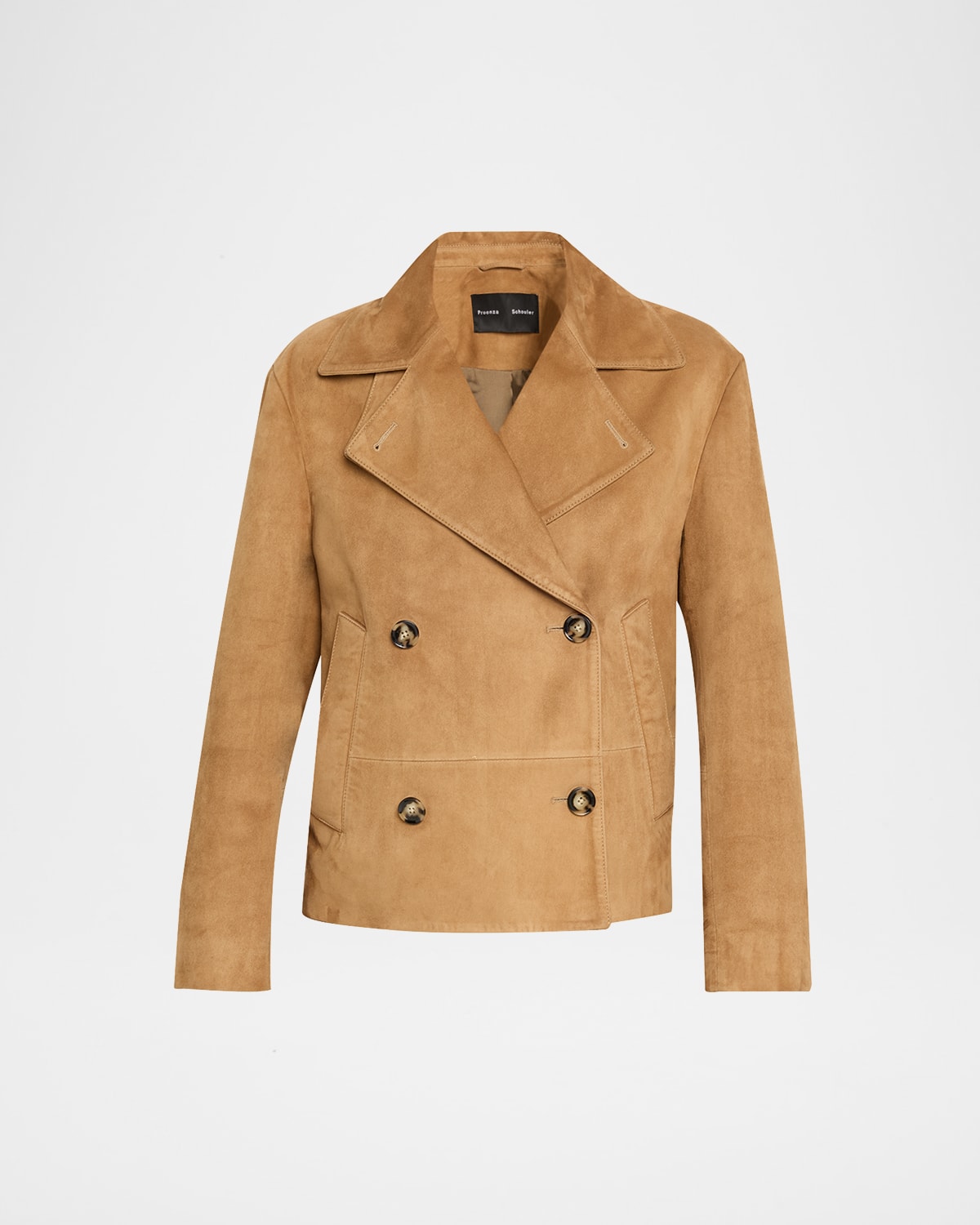 Nola Double-Breasted Suede Jacket