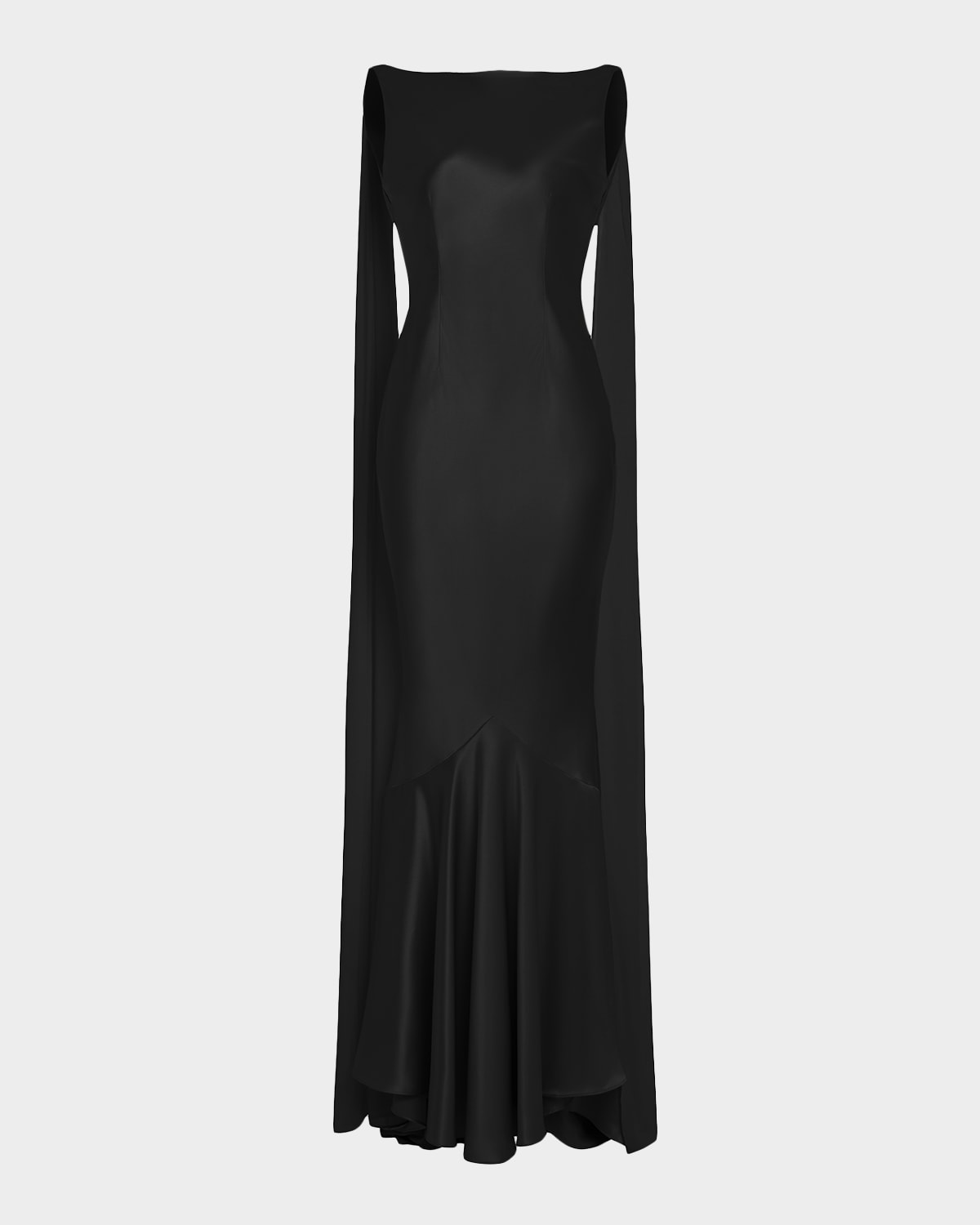 Retroféte Julia Open-back Mermaid Gown In Black