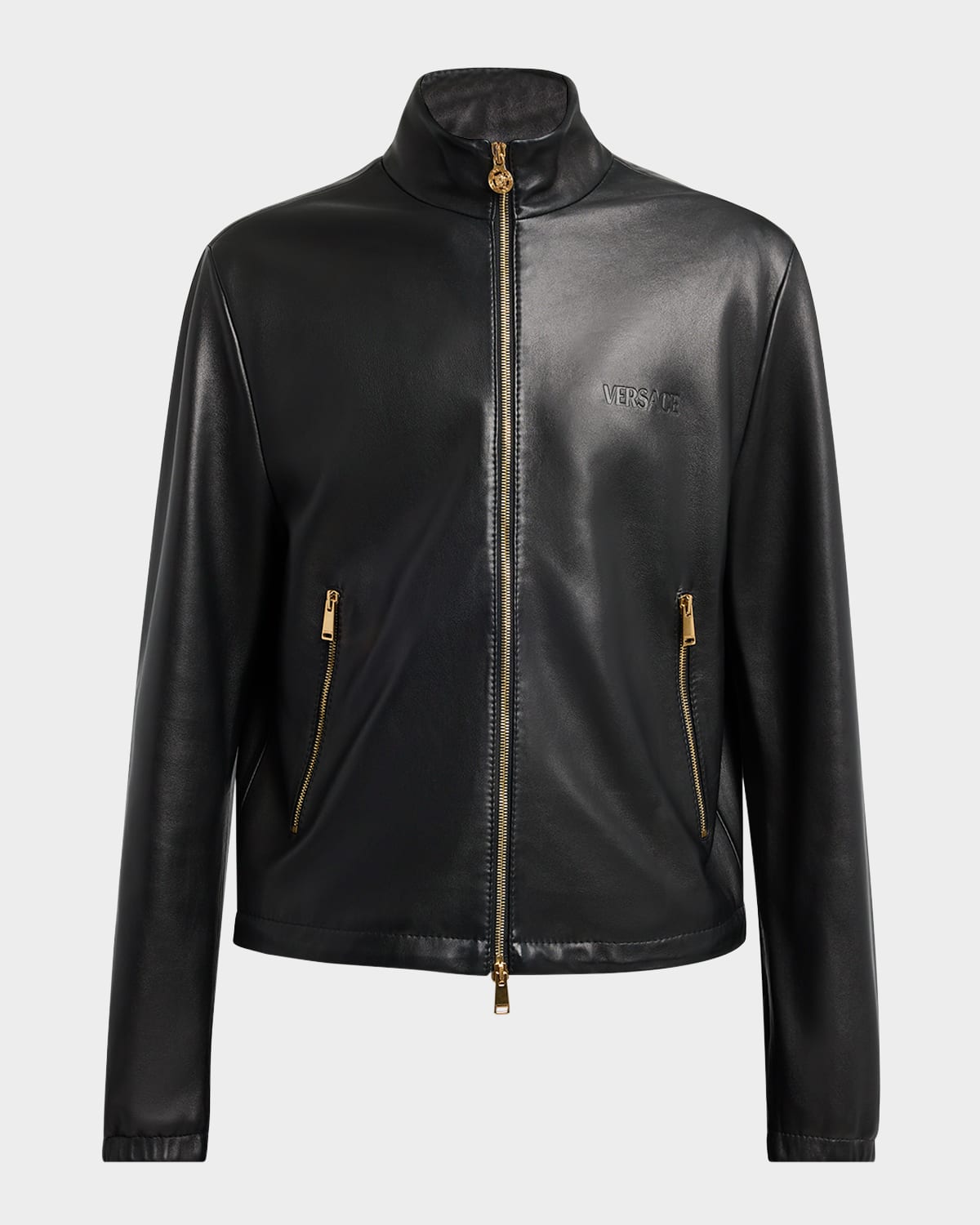 Men's Full-Zip Leather Jacket