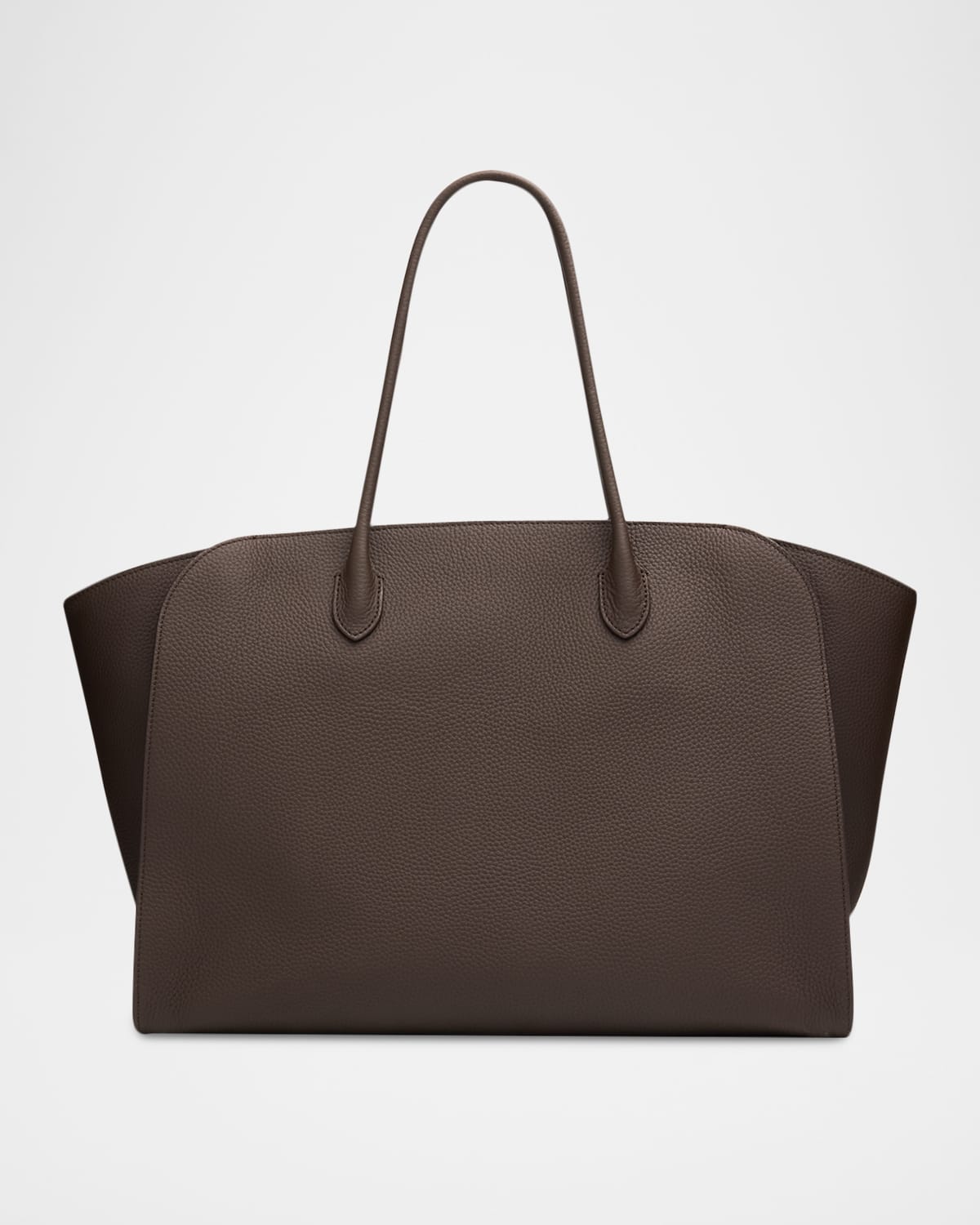 The Row Marlo 17 Matte Grain Leather Tote Bag