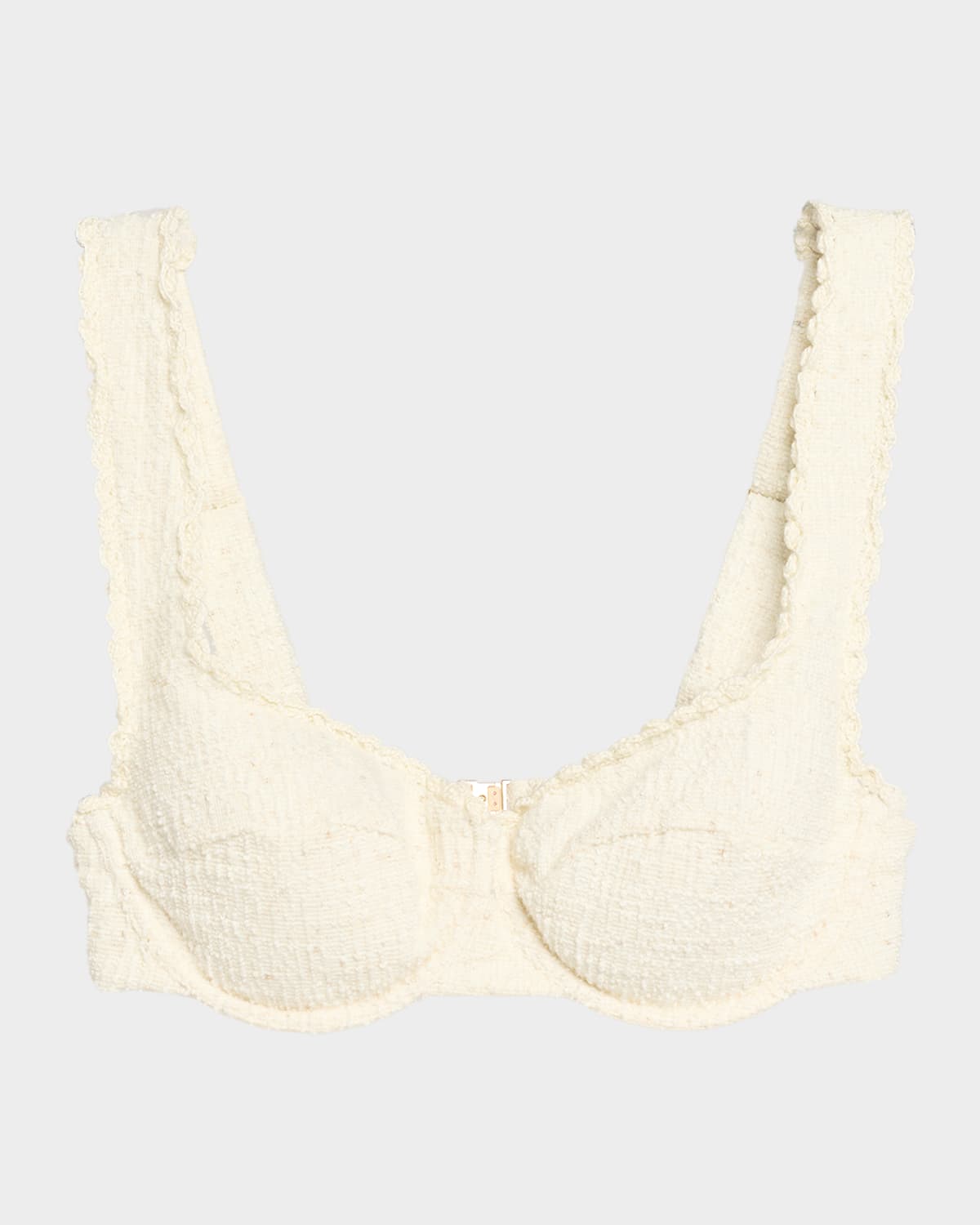 Simkhai Klara Balconette Bikini Top In White