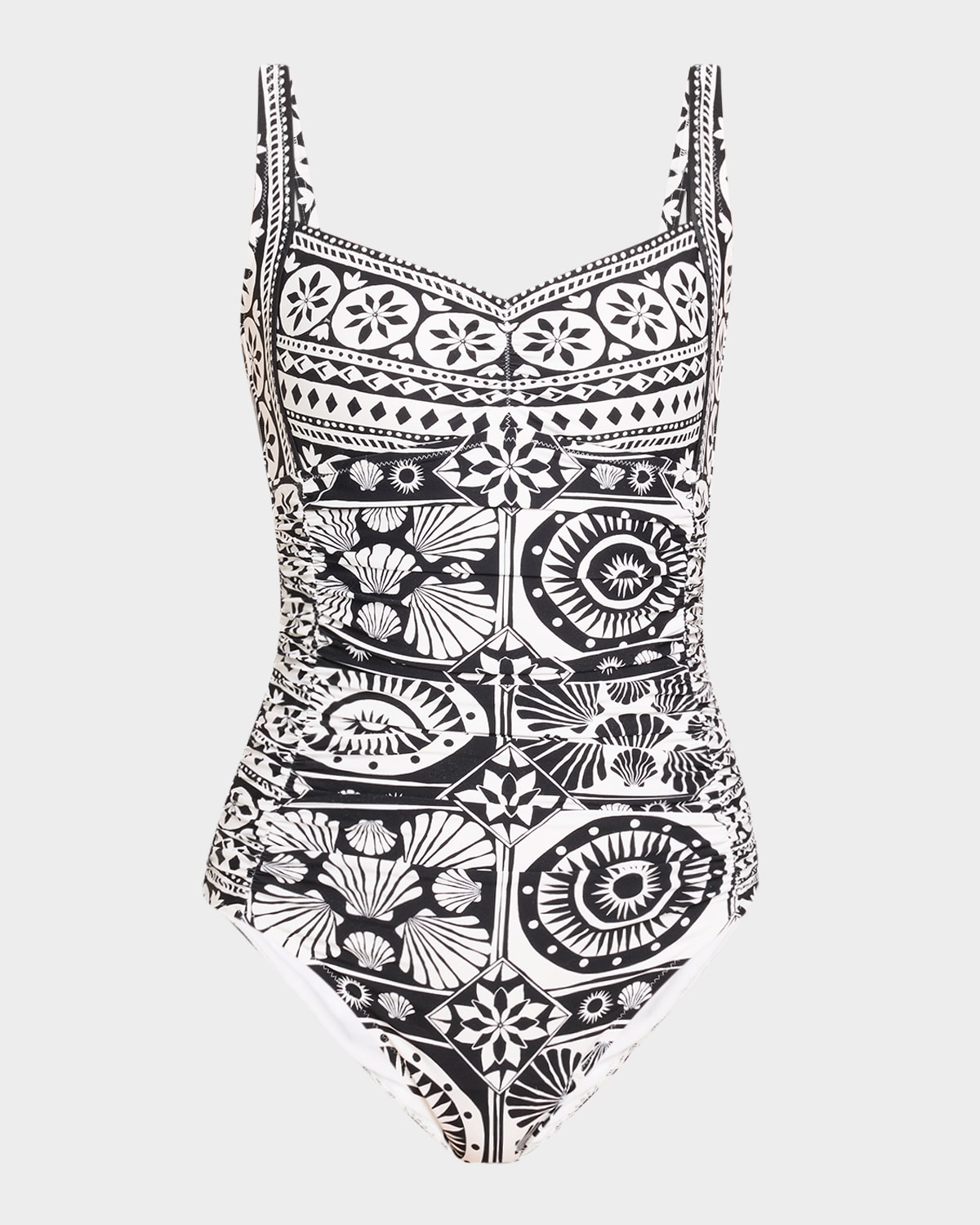 Marysol Sweetheart Ruched One-Piece Swimsuit