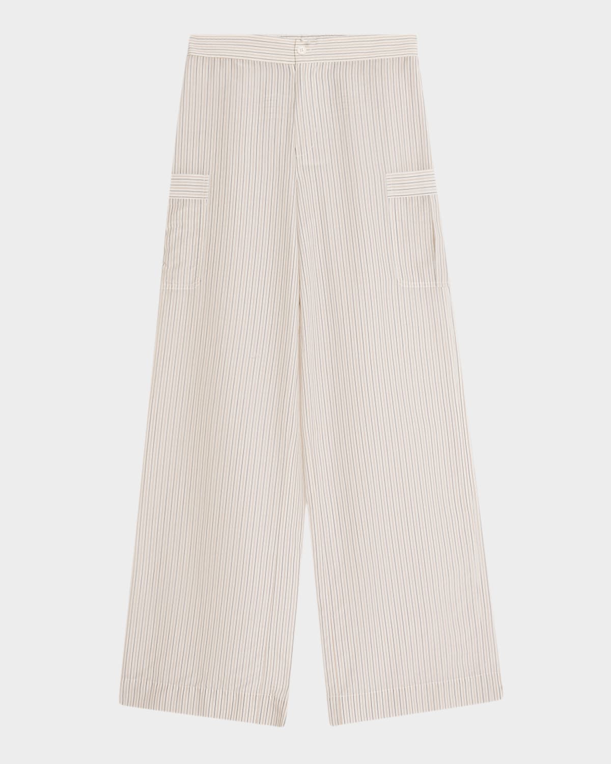 Frame The Stripe Utility Pants In Neutral