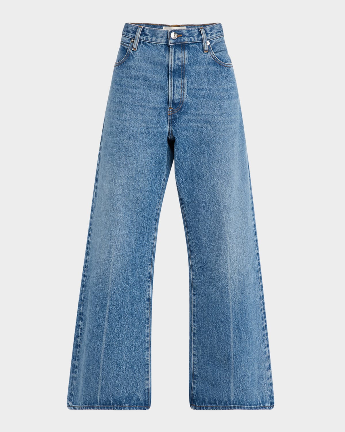 Frame The Pixie Super High Waist Loose Wide Leg Jeans