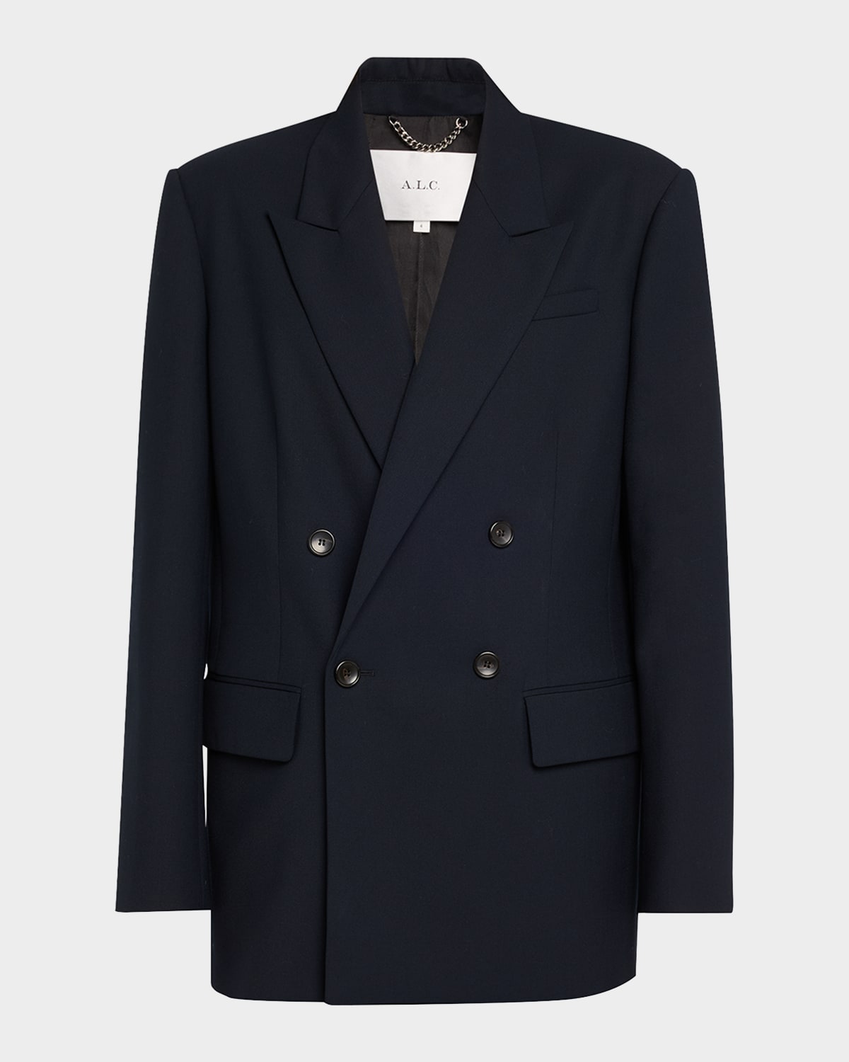 A.l.c Calla Oversized Tailored Jacket In Blue