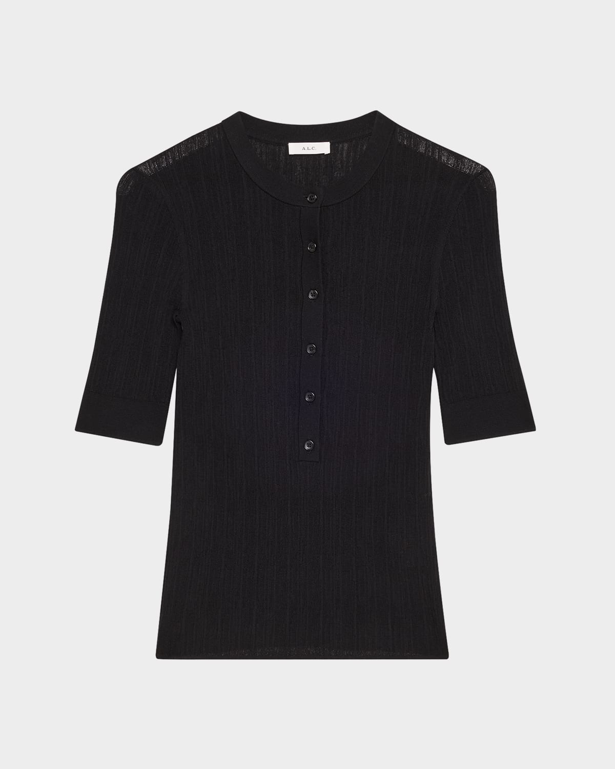 A.l.c Fisher Fine Merino Top In Black
