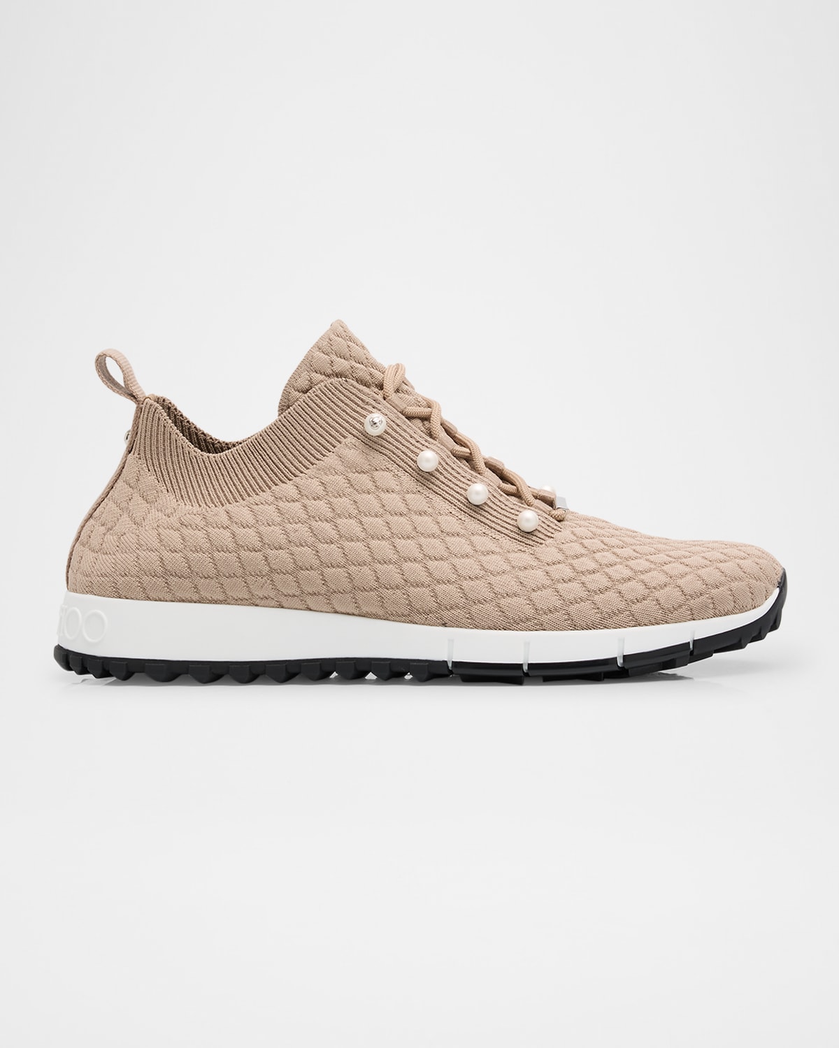 Jimmy Choo Veles Embellished Knit Trainers