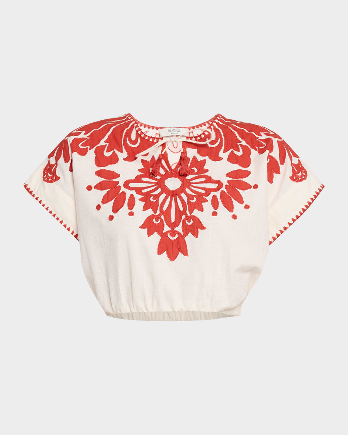 Liliana Appliqué Crop Top