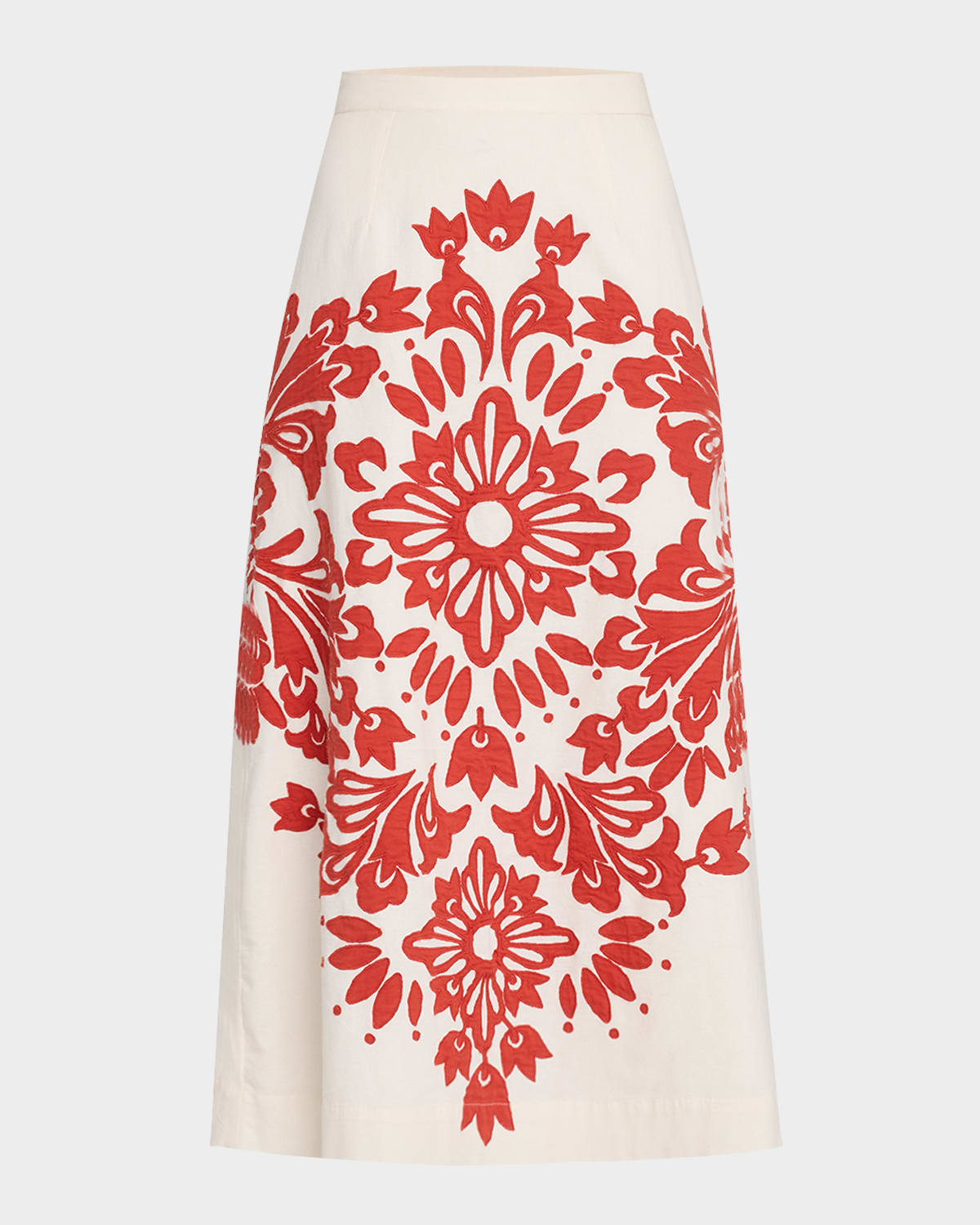 Liliana Appliqué Midi Skirt