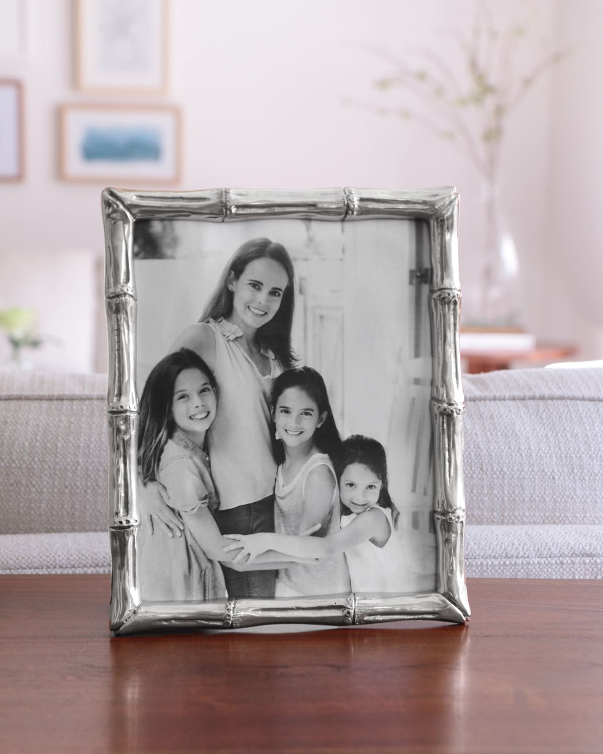 Beatriz Ball Garden Bamboo Frame, 8" X 10" In Silver