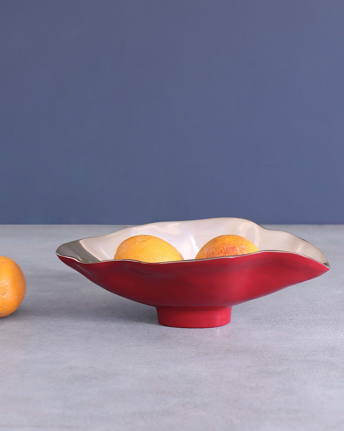 Beatriz Ball Thanni Maia Small Oval Bowl With Spoon In Red