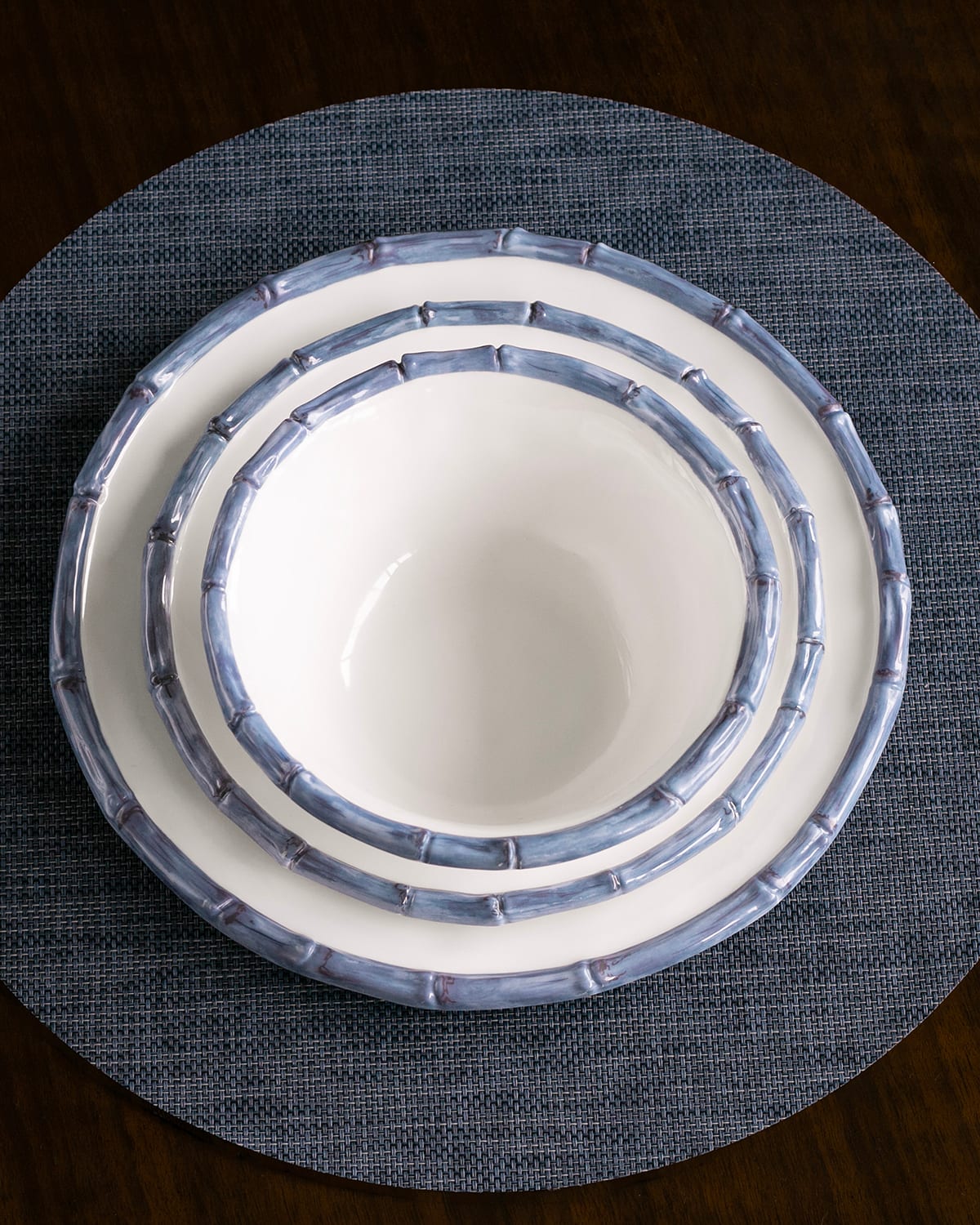 Beatriz Ball Vida Bamboo 7.5" Cereal Bowl, Set Of 4 In White