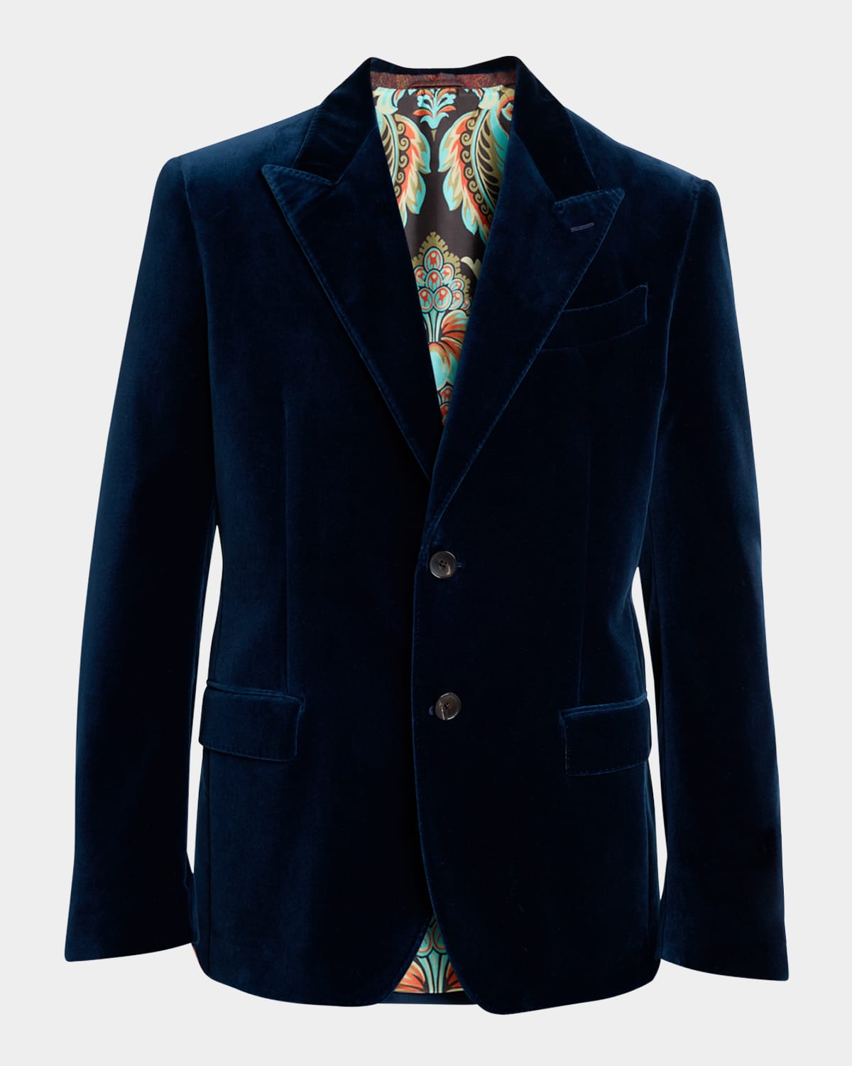 Etro Men's Velvet Peak-Lapel Sport Coat