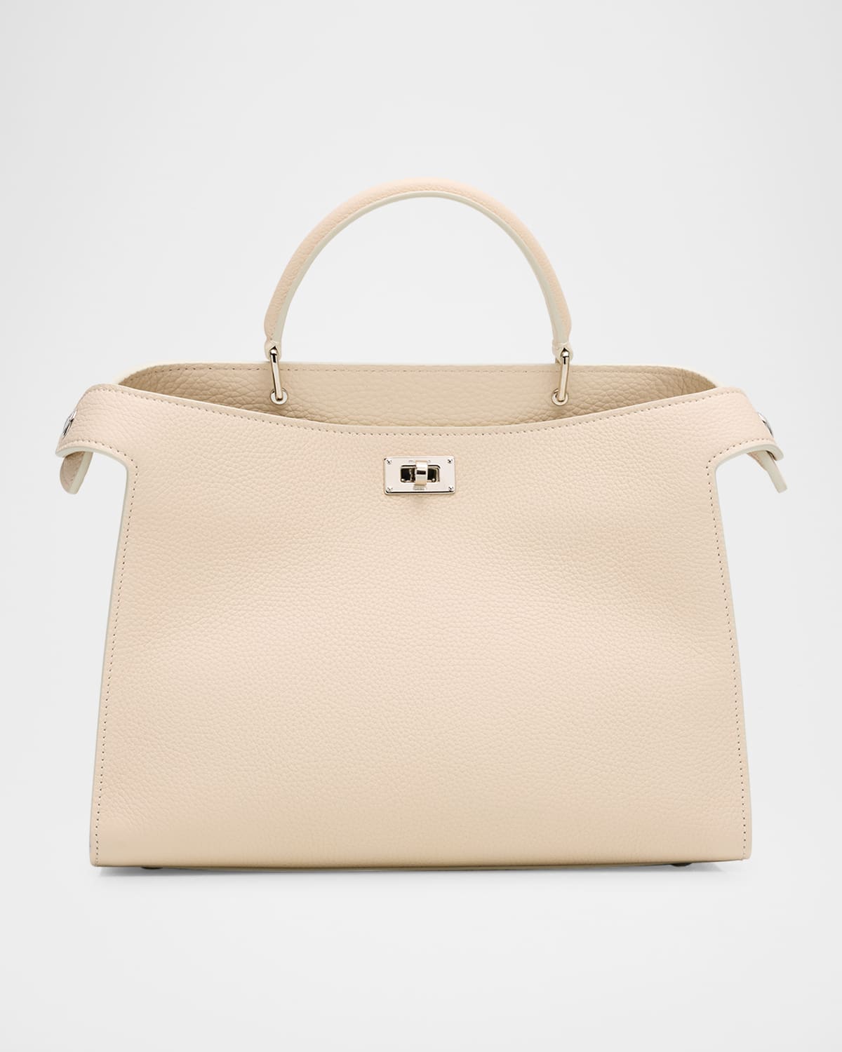 Lutece Nano Grained Leather Top-Handle Bag