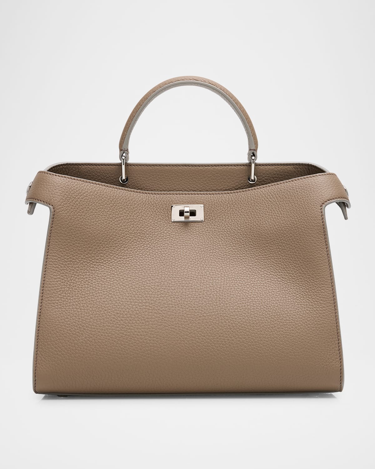 Michino Paris Lutece Pm Grained Leather Top-handle Bag