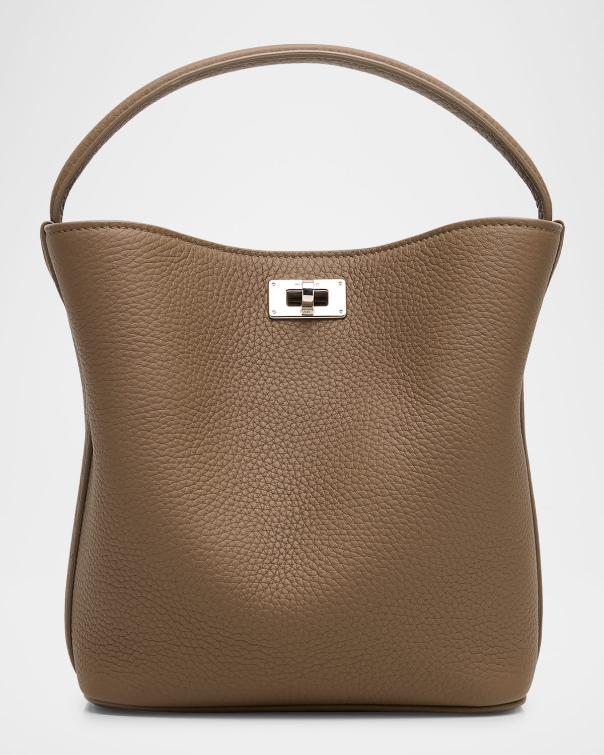 Odeon Mini Grain Leather Bucket Bag