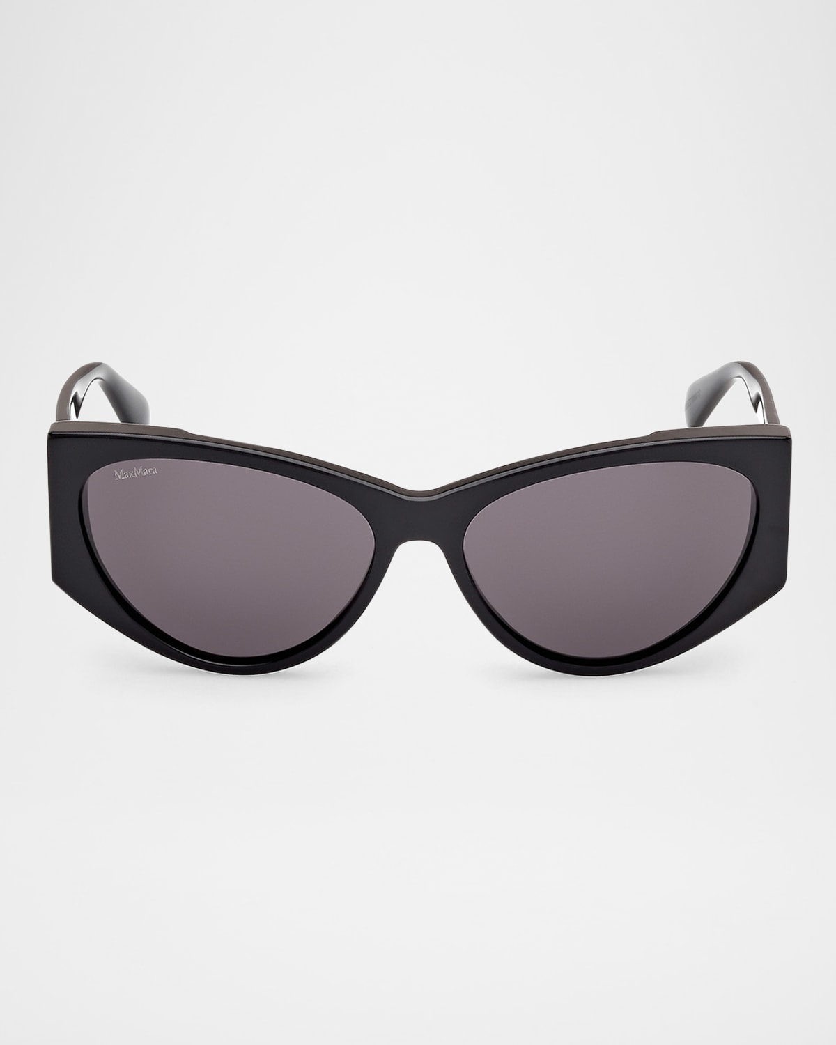 Max Mara Hinge-1 Acetate Cat-eye Sunglasses In Black