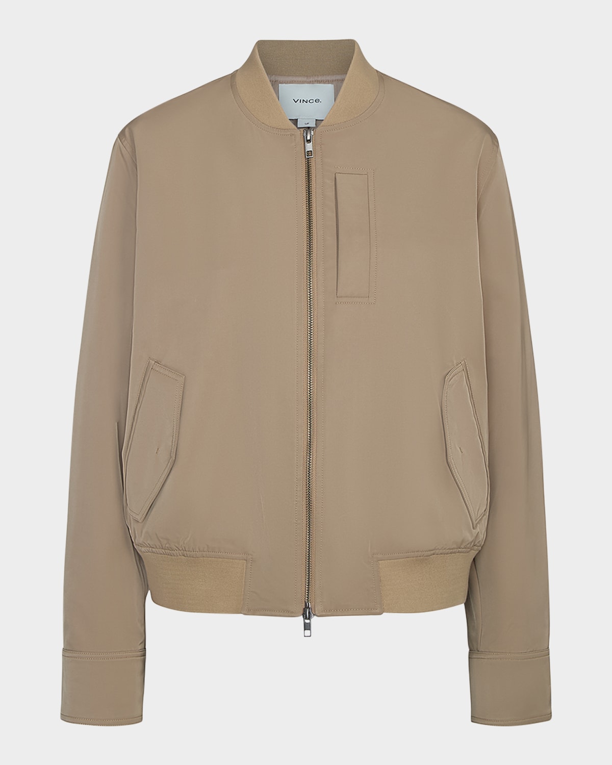 Vince Relaxed Technical Bomber Jacket In Brown