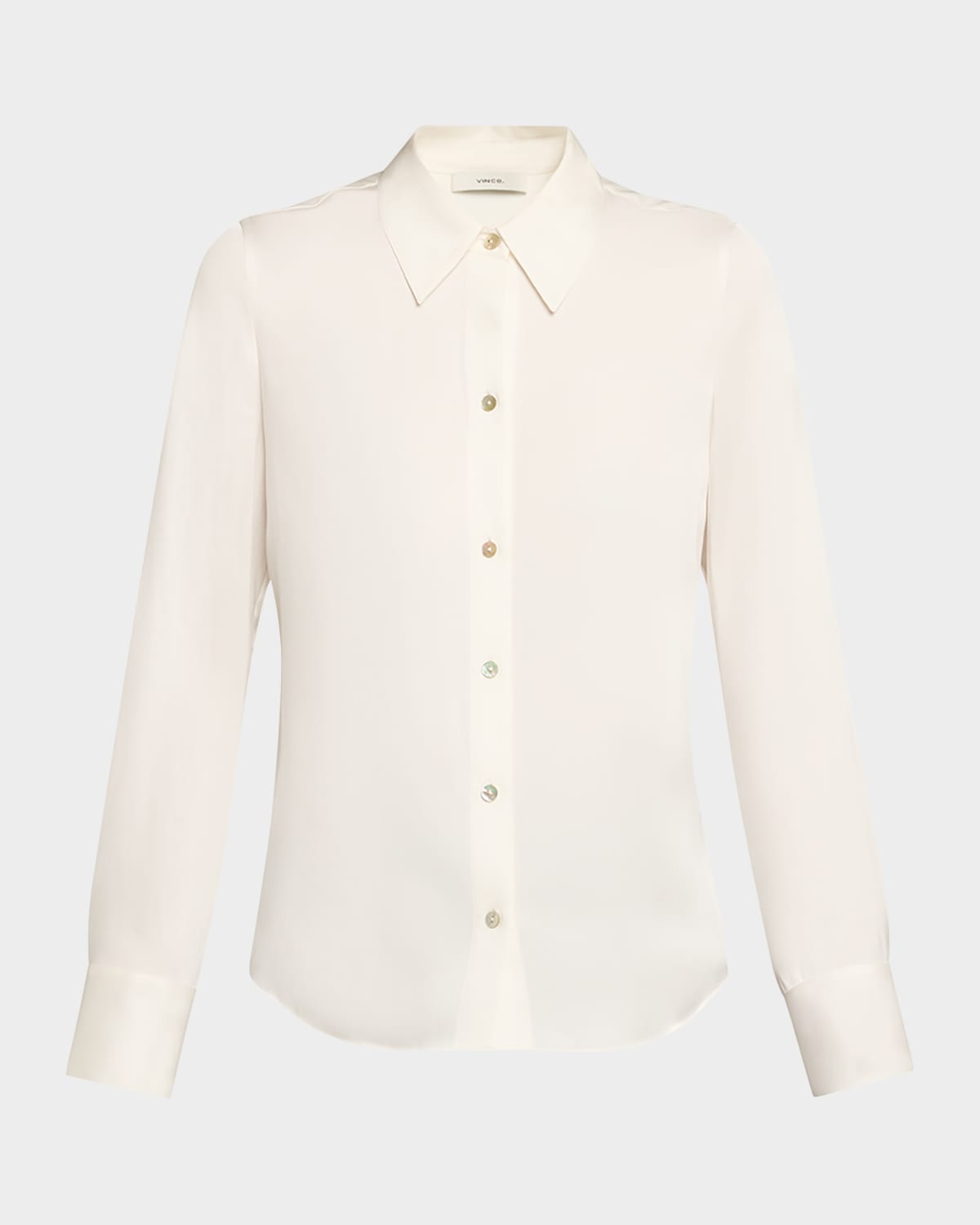 Vince Classic Slim-fit Shirt In White