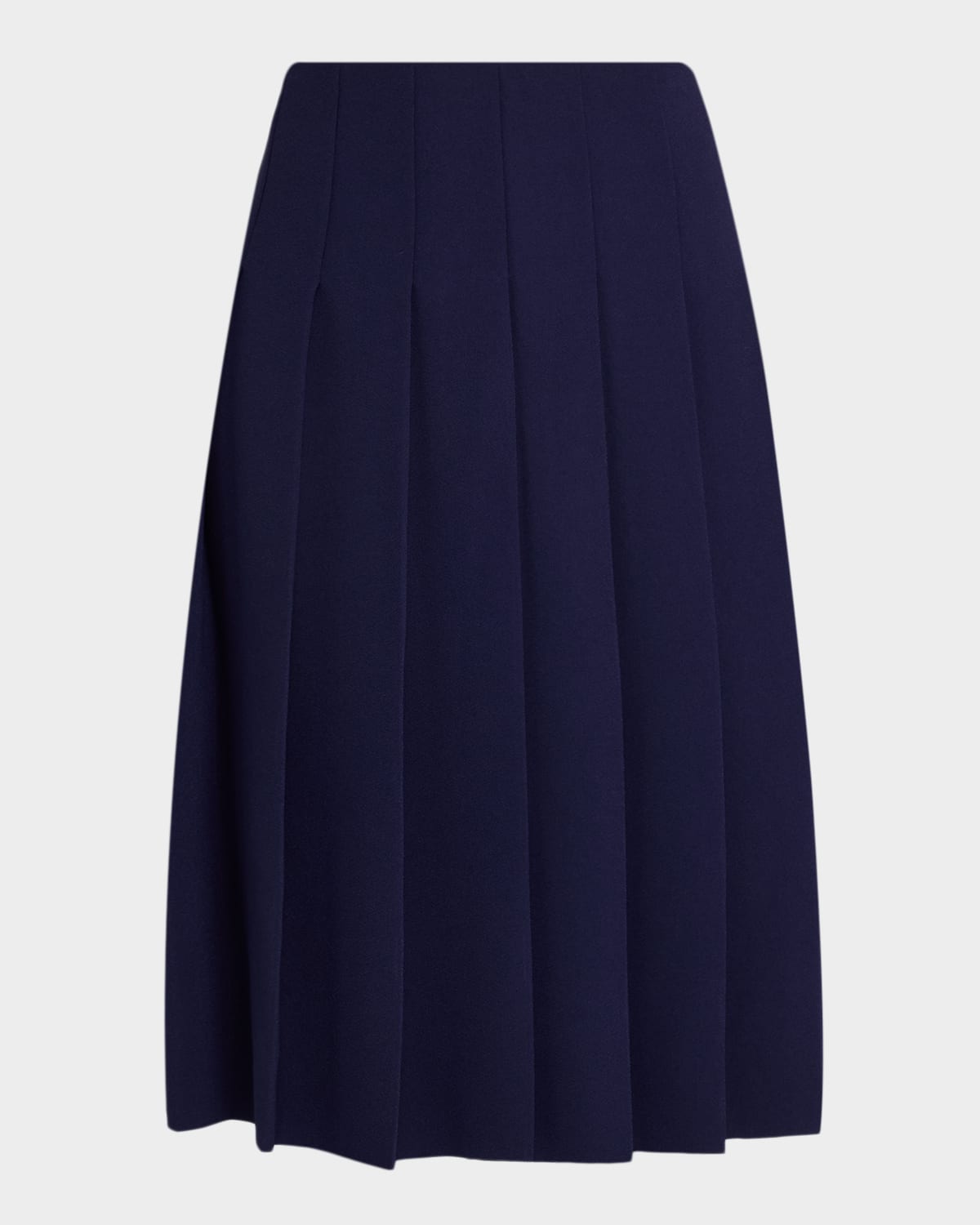 Vince Pleated Skirt In Blue