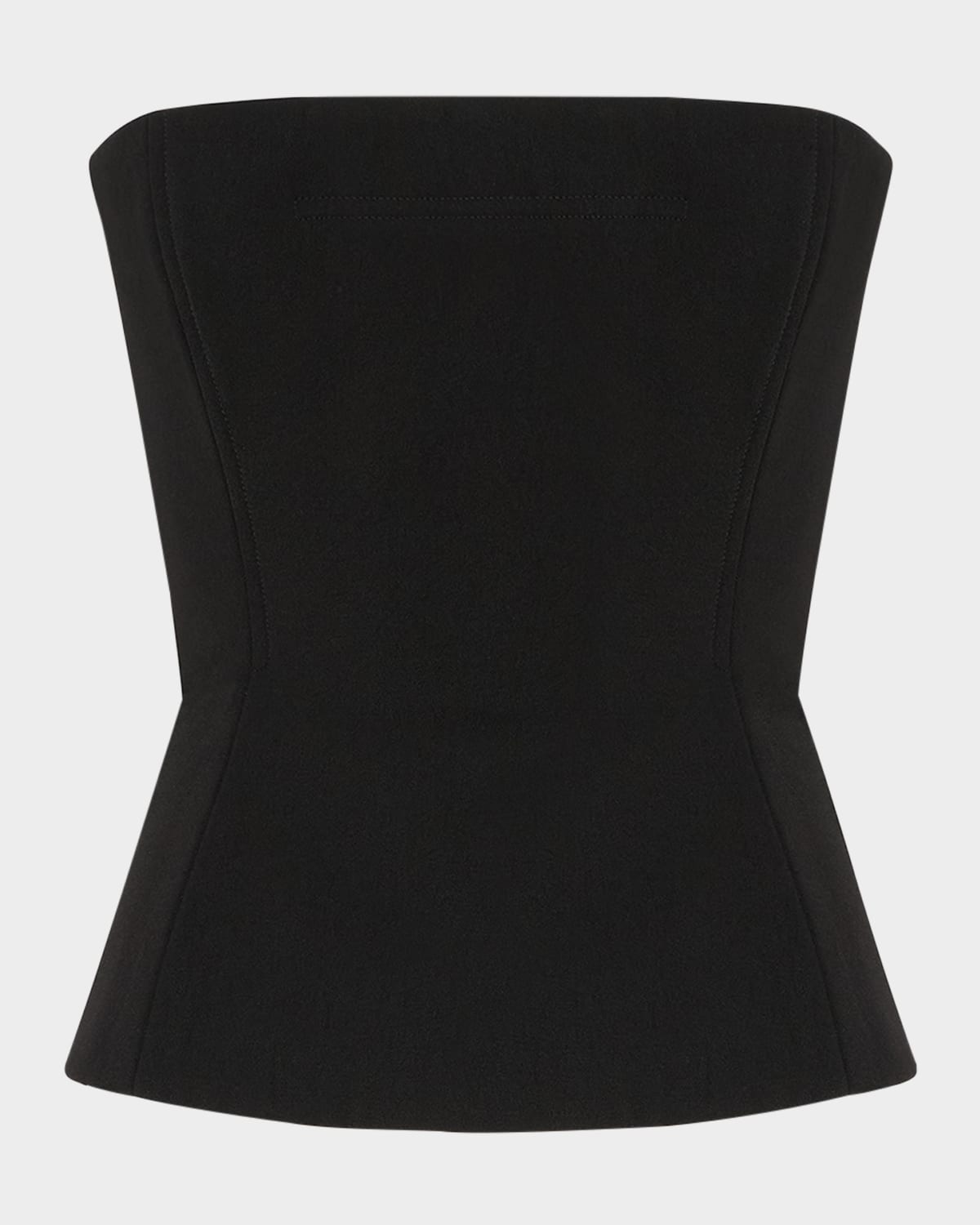 Jean Paul Gaultier Strapless Corset In Black