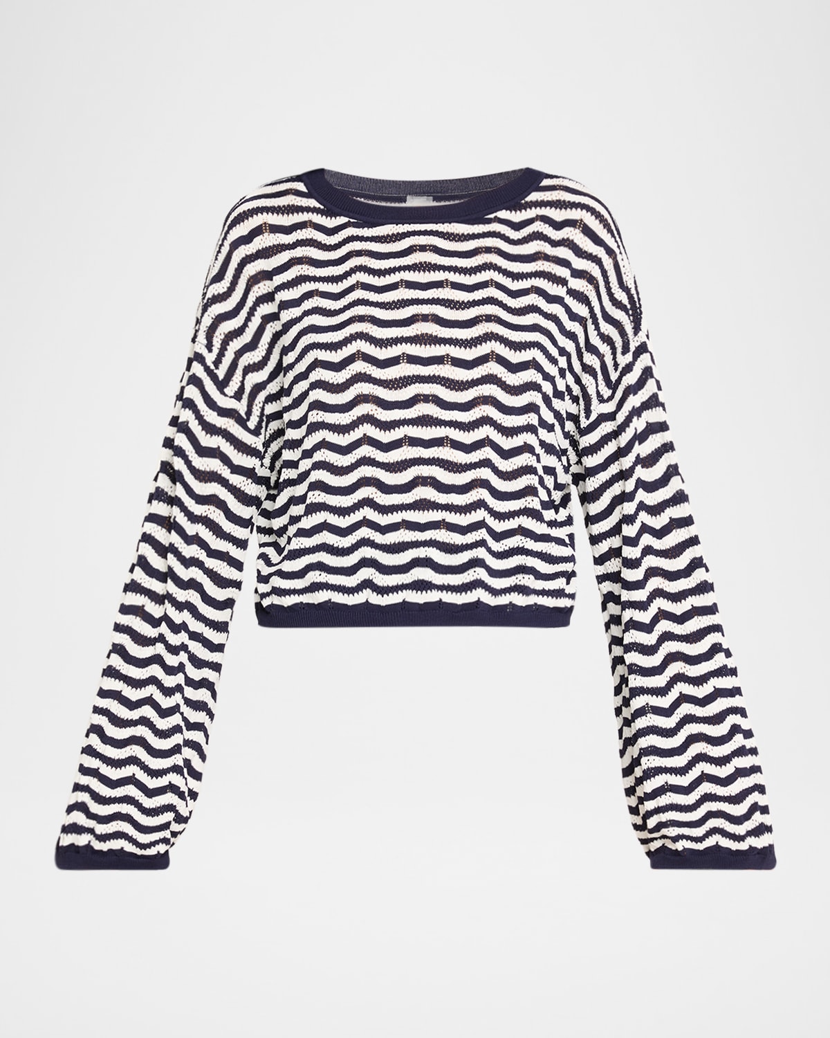 Palmer Striped Crochet Top