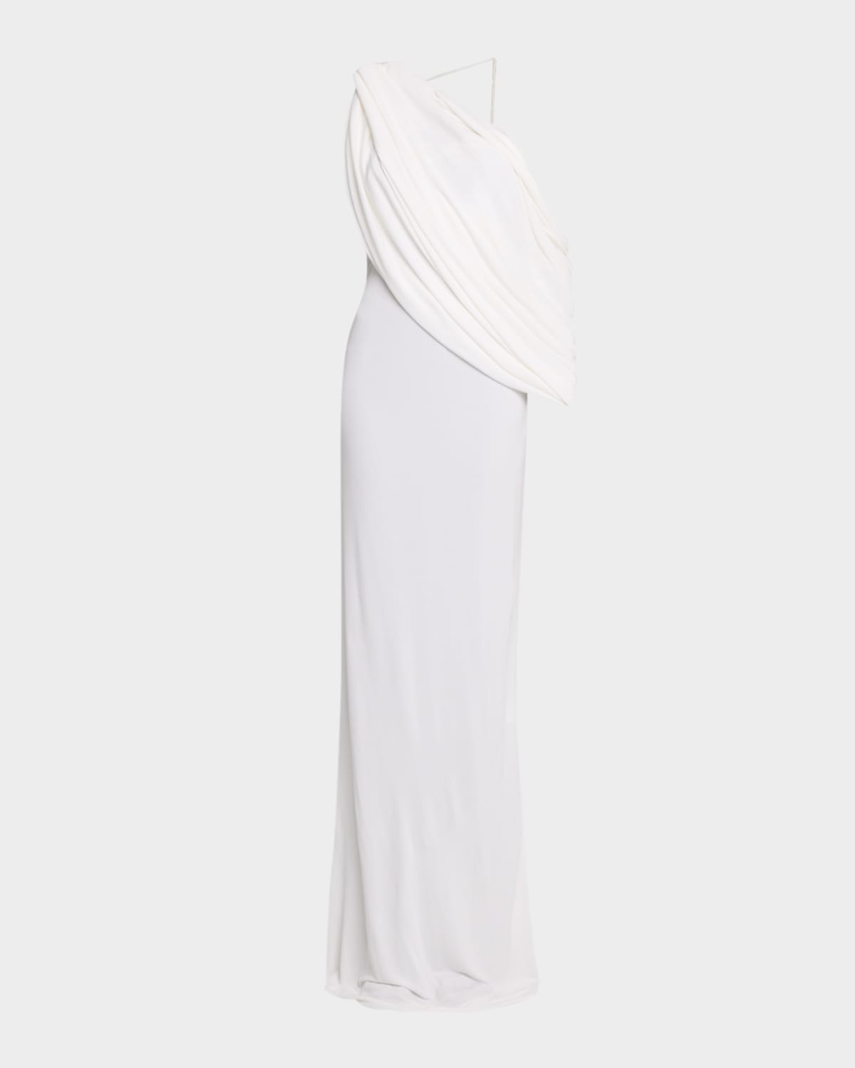 Christopher Esber Aiba Draped One-Shoulder Jersey Maxi Dress