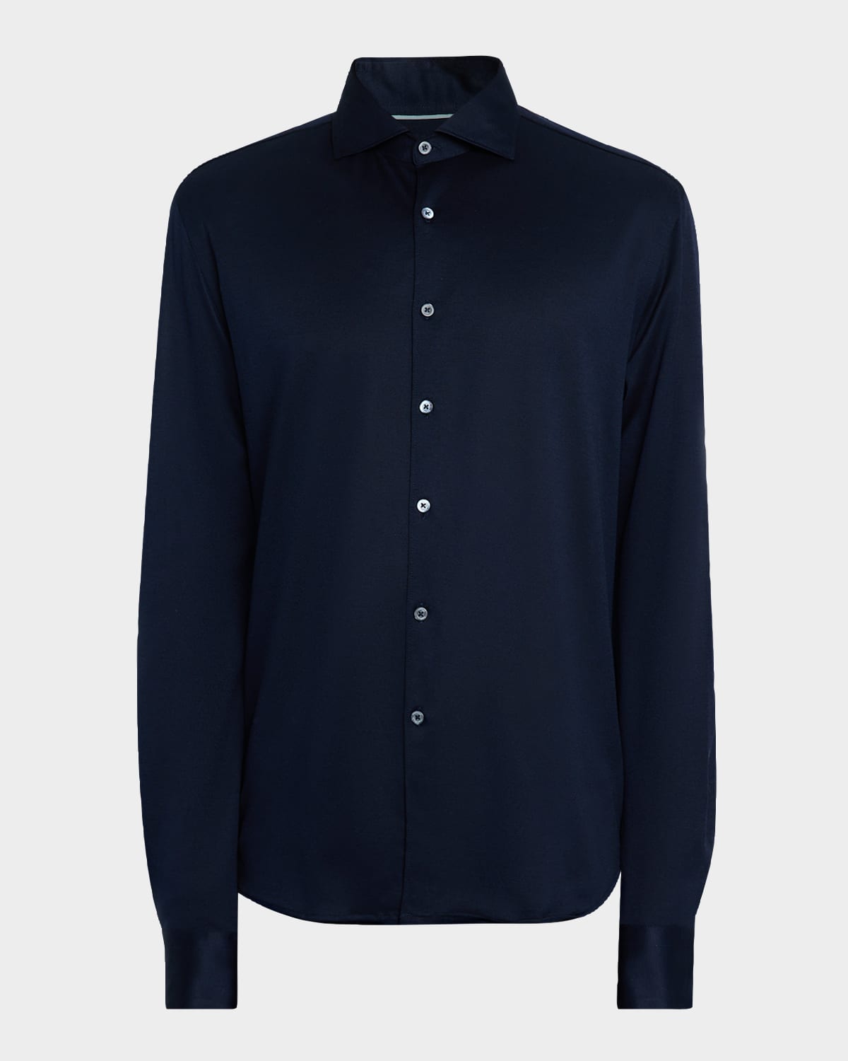 Canali Men's Jersey Cotton And Lyocell Sport Shirt In Animal Print