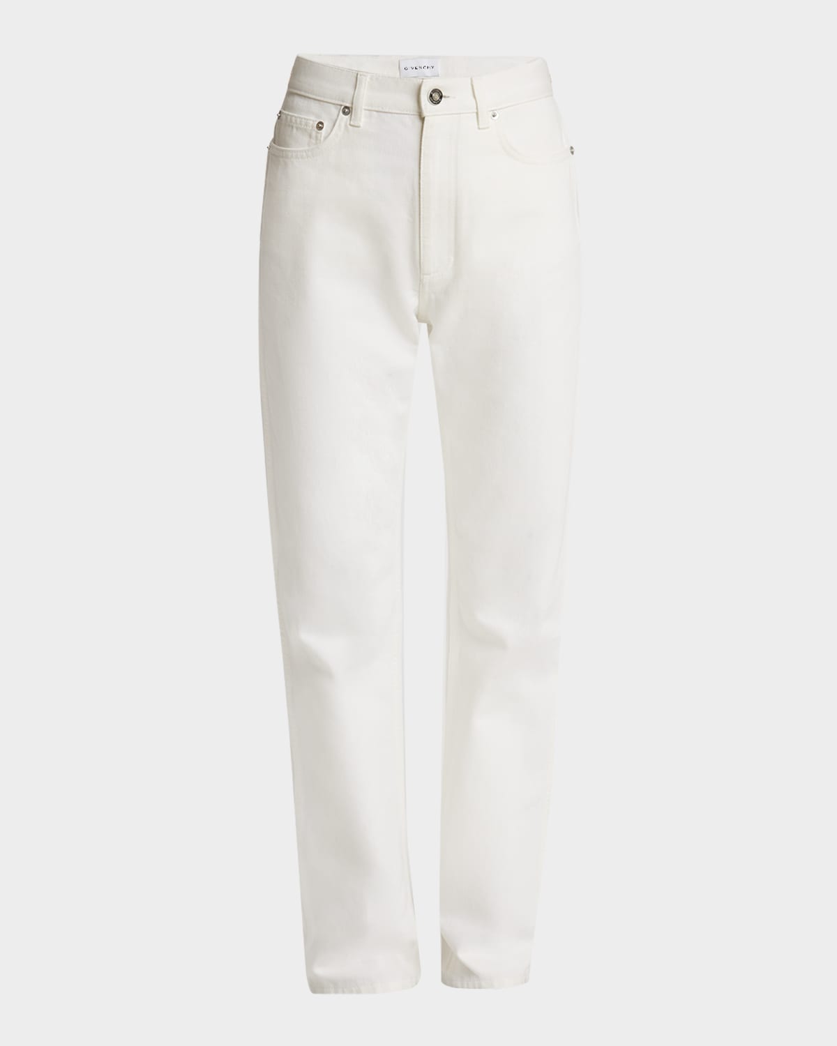 Straight-Leg Denim Pants