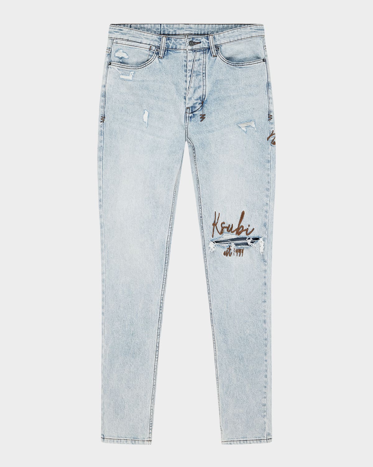 Men's Van Winkle Frost Blue Arch Skinny Jeans