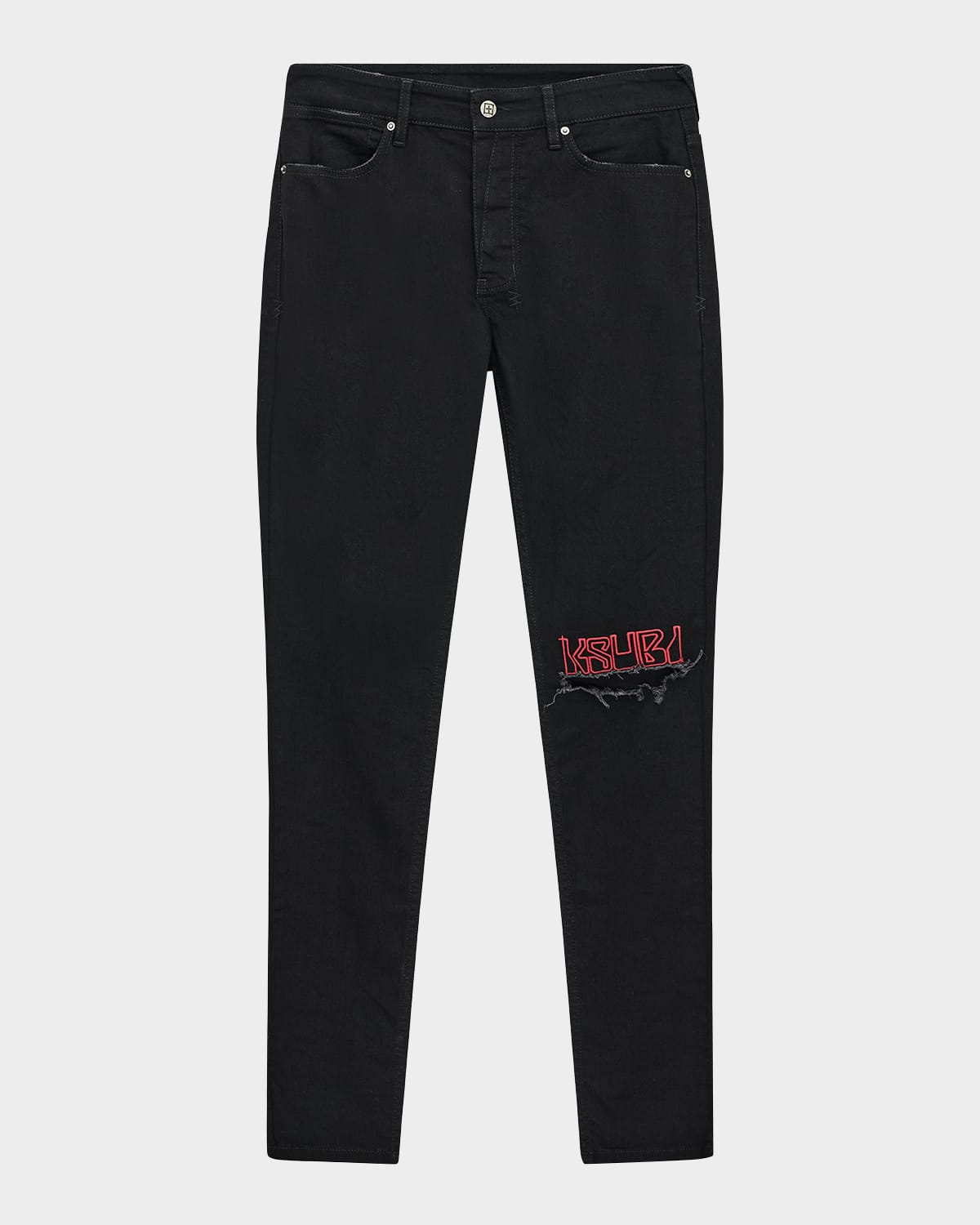Men's Van Winkle Laid Black Sting Skinny Jeans