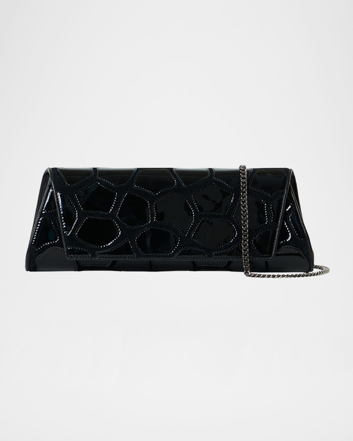 Akris Anouk Patchwork Small Trapezoid Clutch Bag