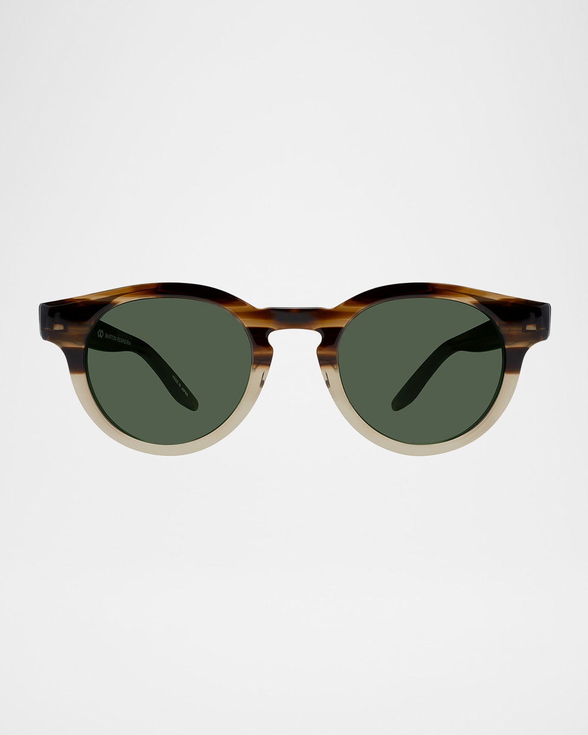 Men's Oxford Acetate Round Sunglasses