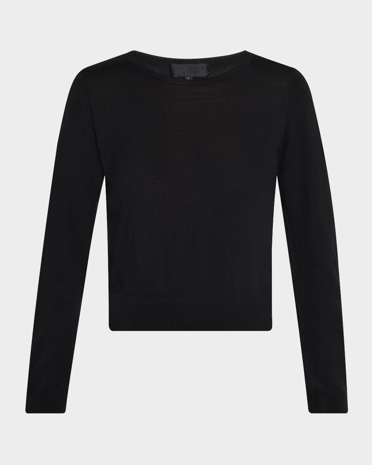 Nili Lotan Oriana Wool Crewneck Sweater In Black