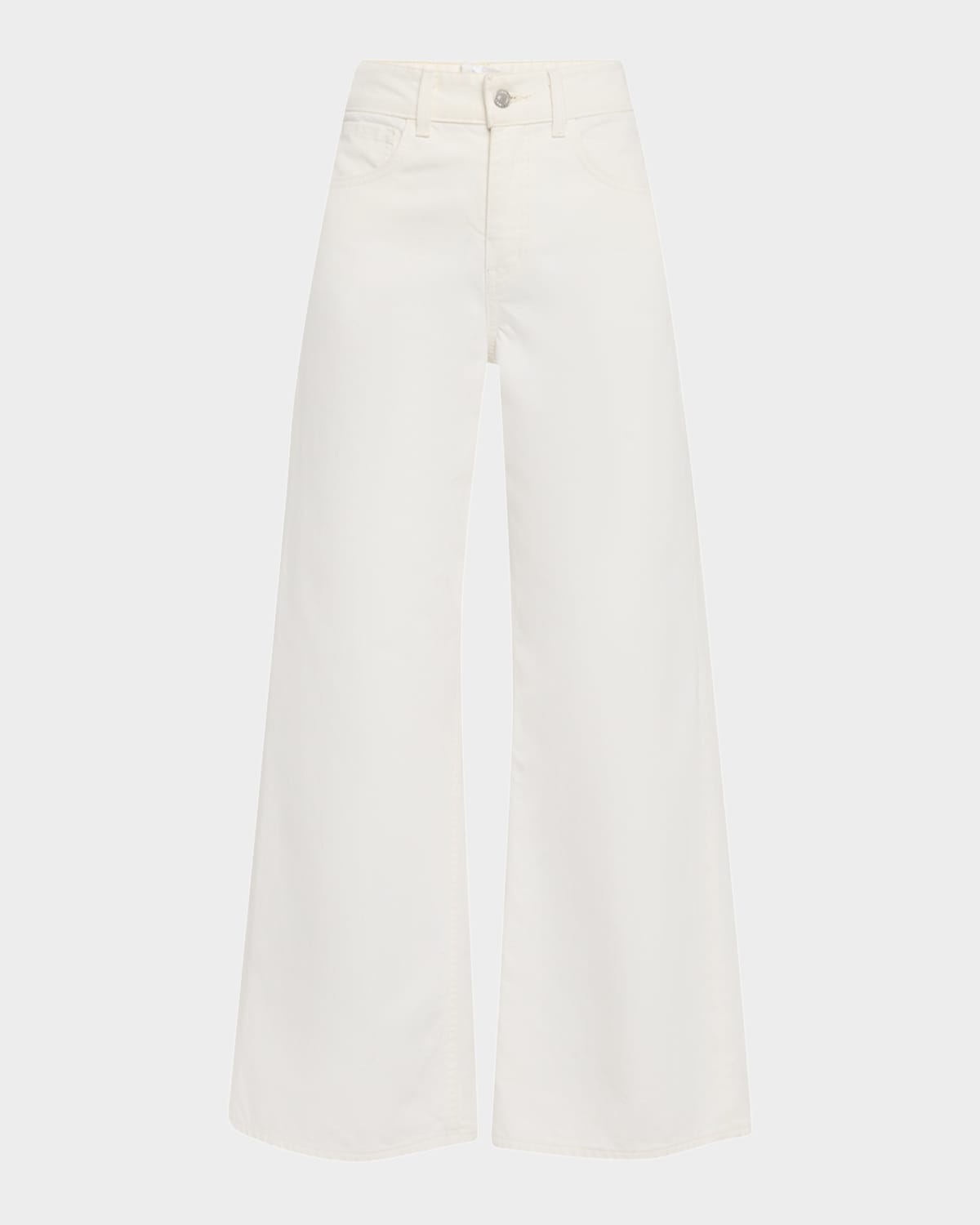 Nili Lotan Marlene Wide-leg Crop Jeans In White