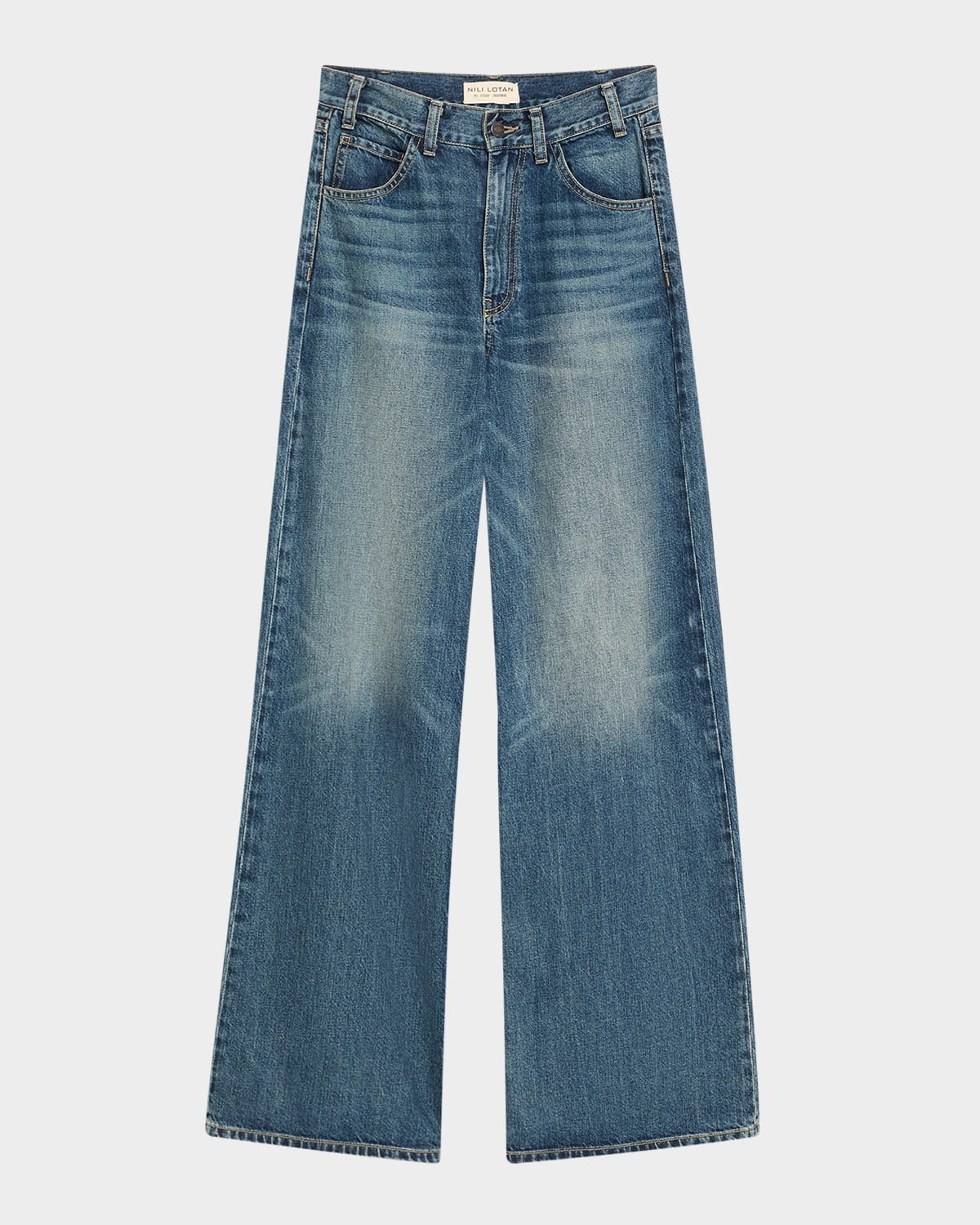 Nili Lotan Salome Wide-leg Simon Wash Jeans