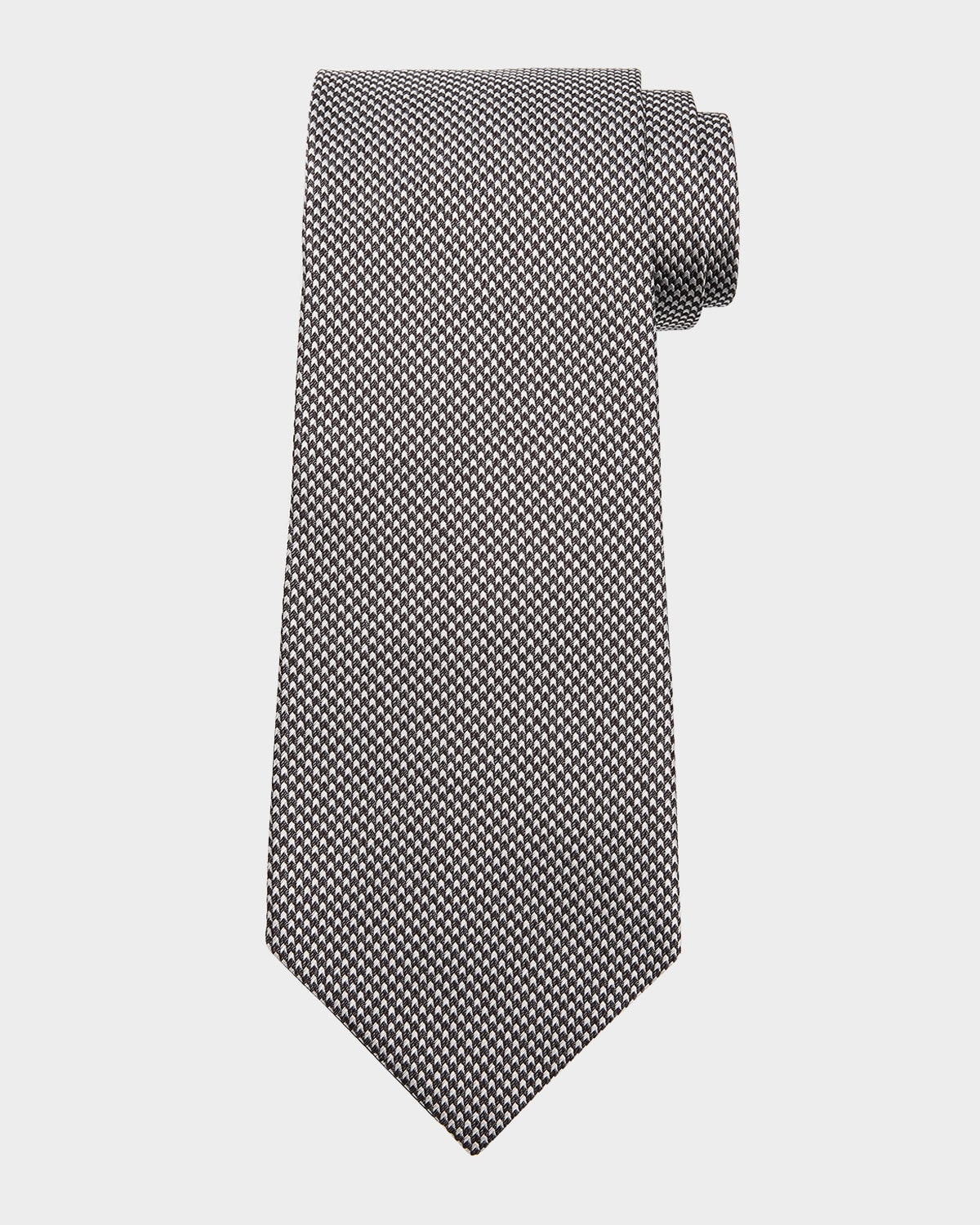 Tom Ford Men's Micro-houndstooth Silk Tie