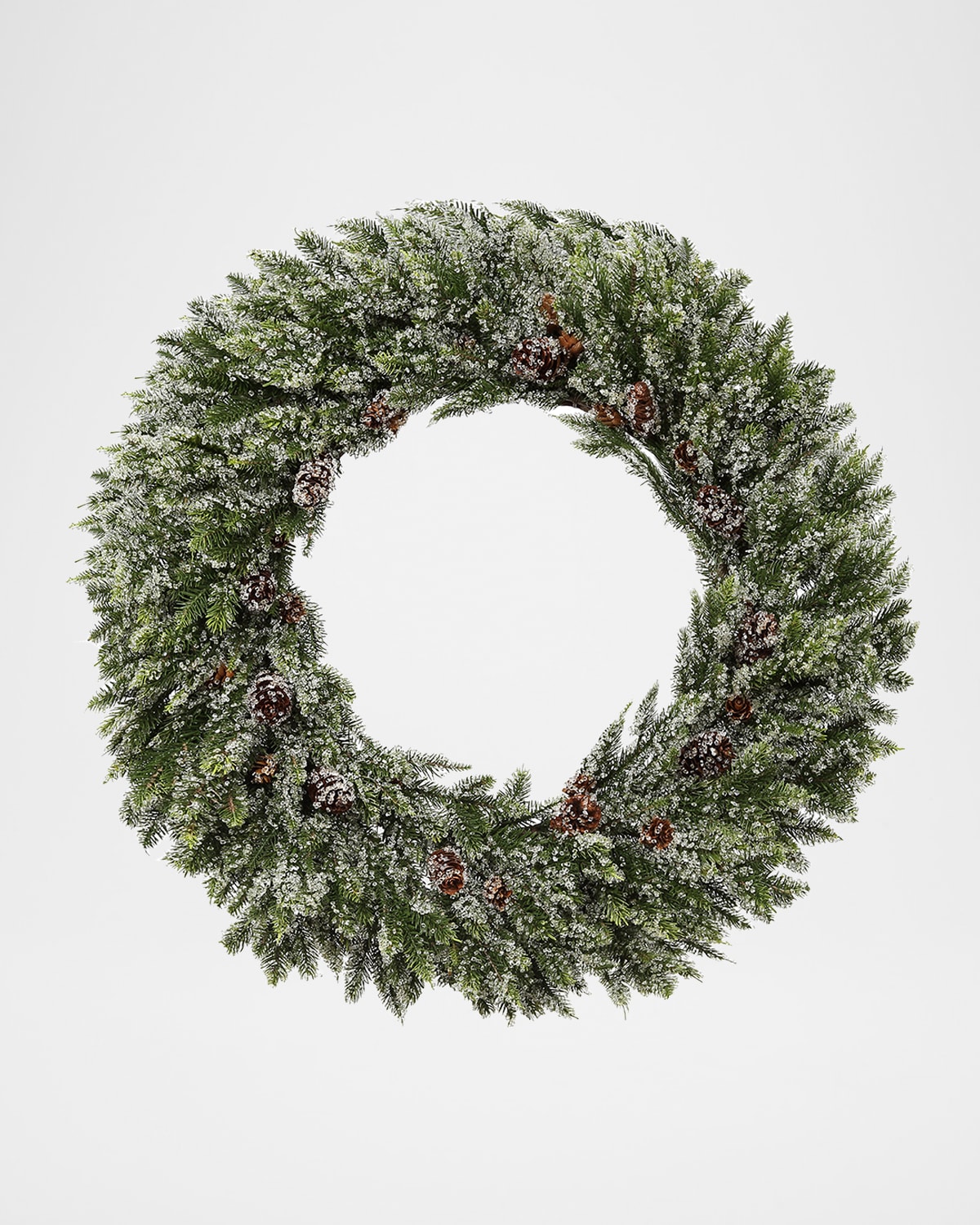Winward Home Iced Angel Pine 30" Wreath In Green