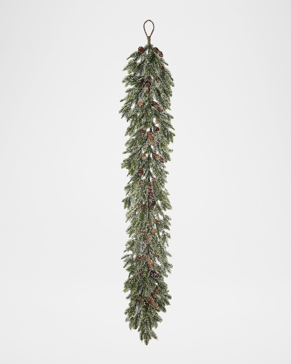 Winward Home 60" Iced Angel Pine Garland In Green