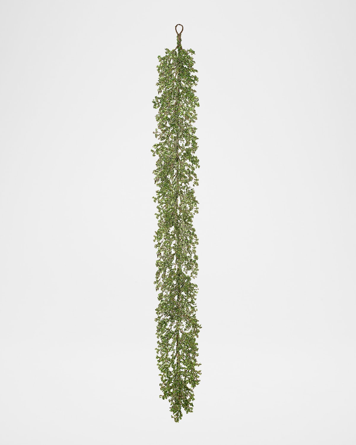 Winward Home 72" Glitter Ice Garland In Green