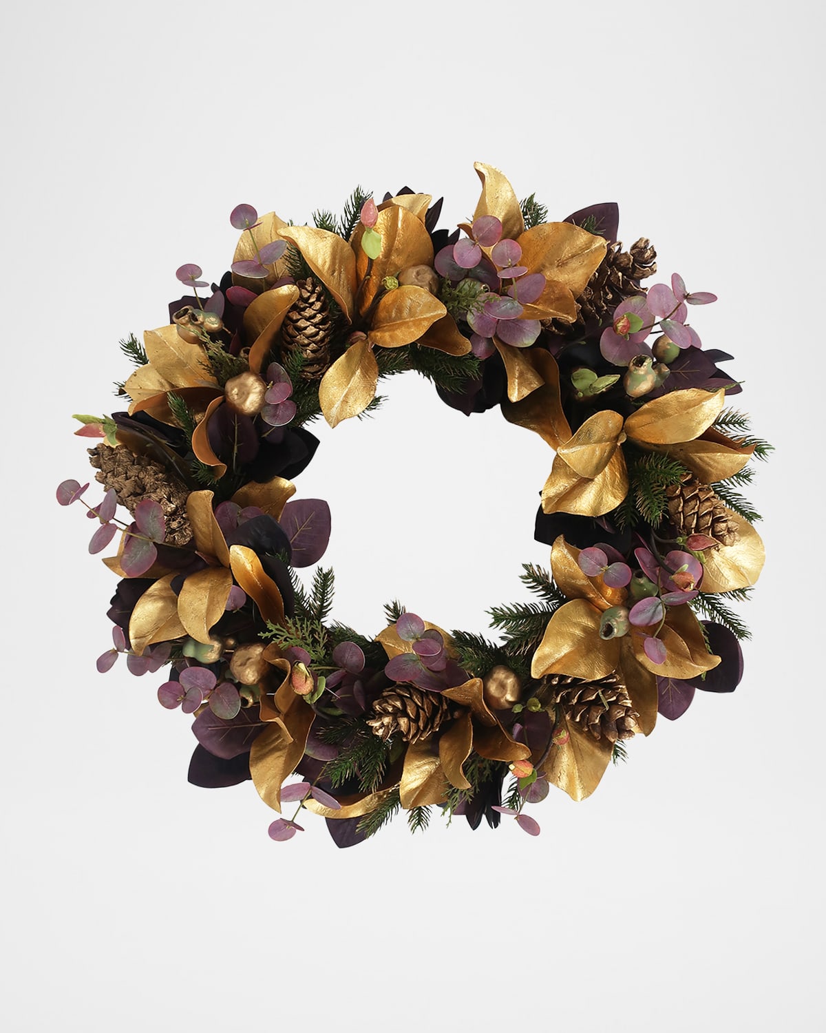 Winward Home Eucalyptus & Magnolia 30" Wreath In Brown