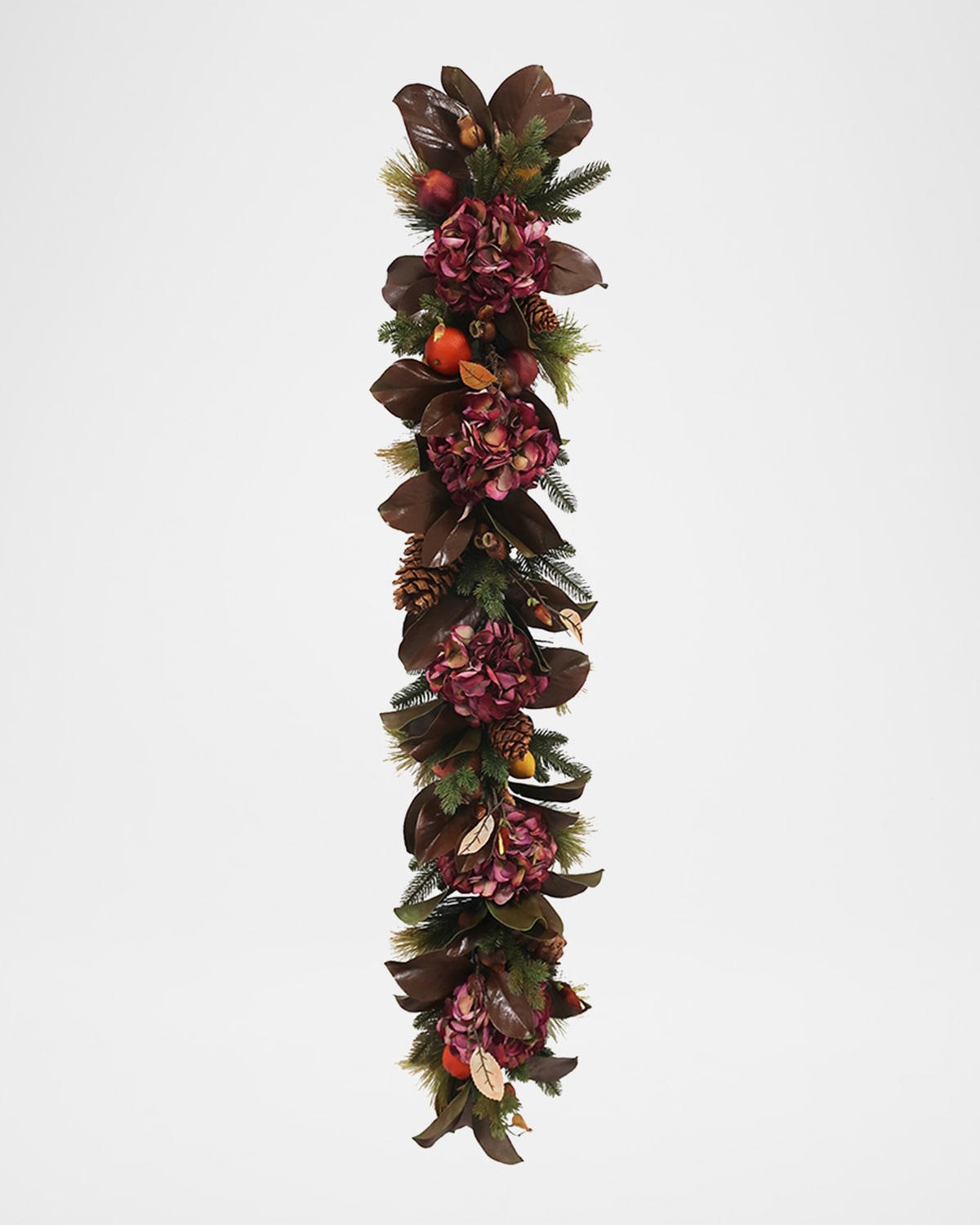 Winward Home 60" Hydrangea & Magnolia Leaf Garland In Multi