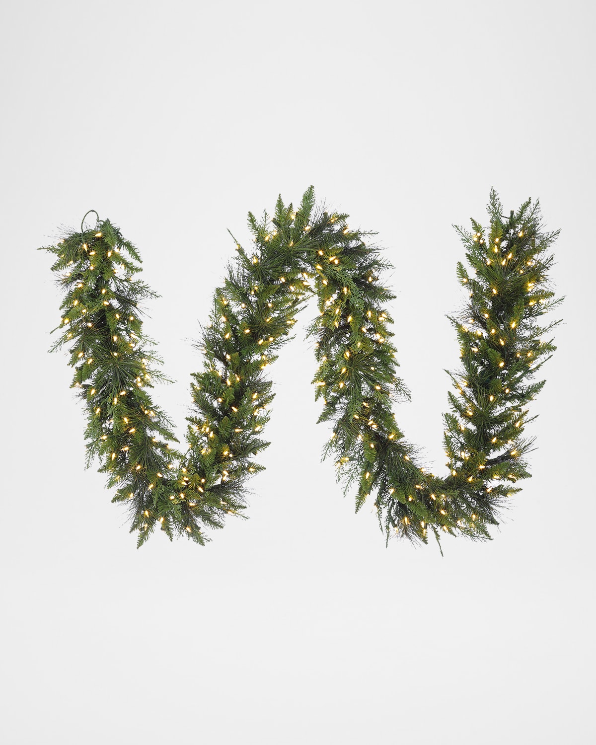Winward Home Deluxe Mix Pine 9' Pre-lit Garland In Green