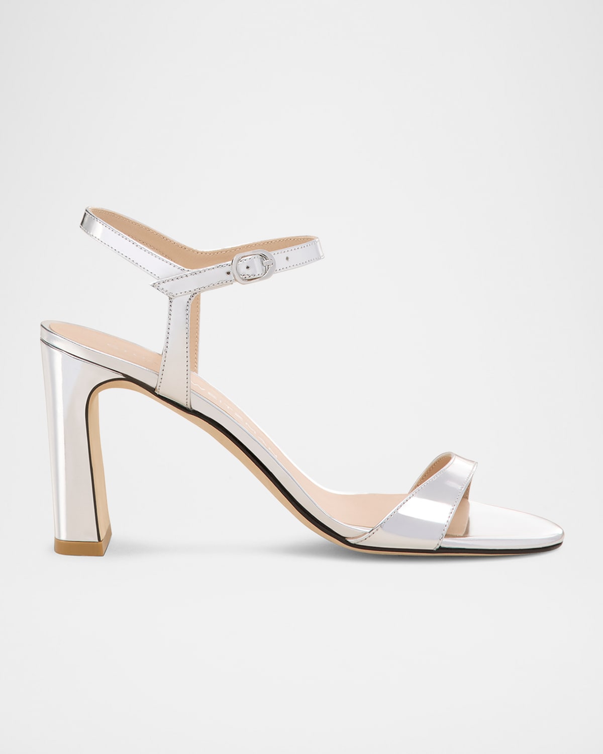Stuart Weitzman Babette Patent Ankle-strap Sandals