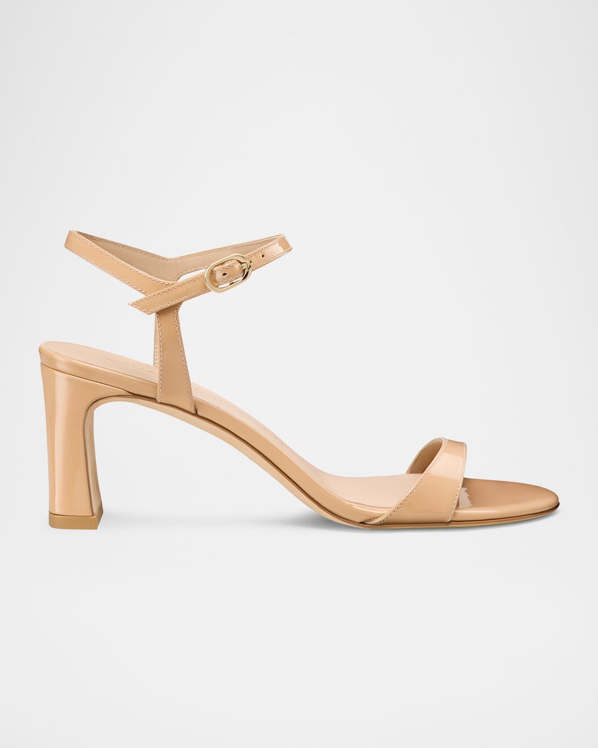 STUART WEITZMAN BABETTE PATENT ANKLE-STRAP SANDALS 