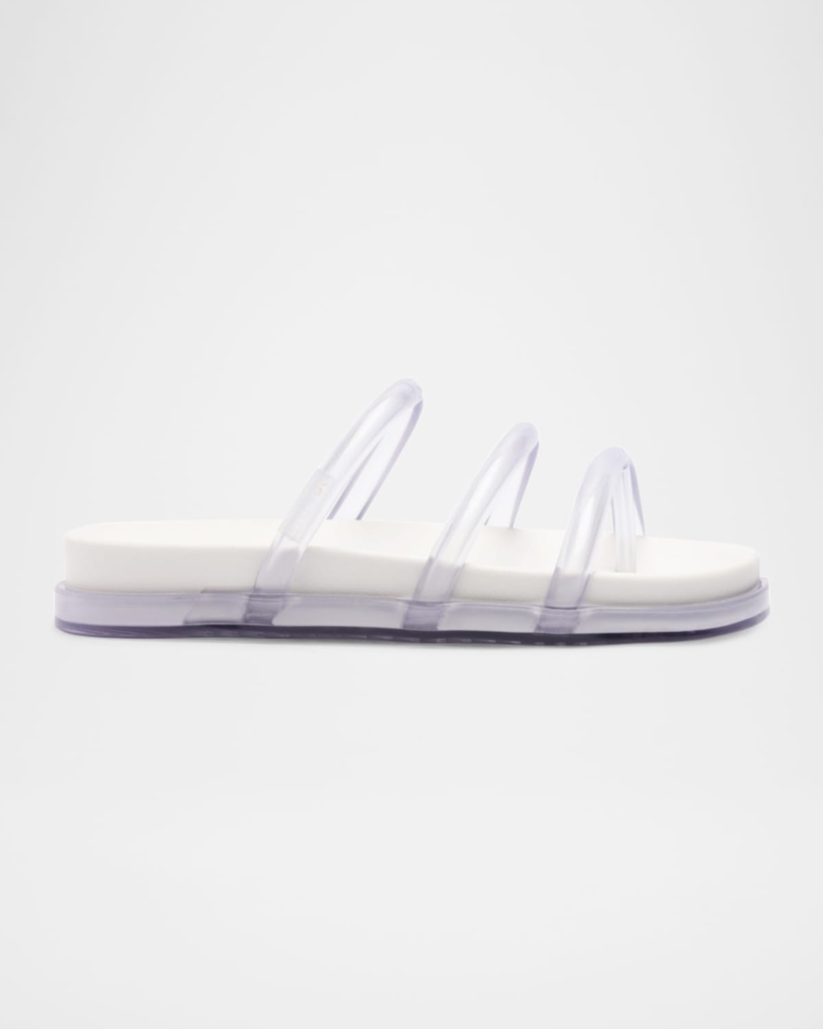 Shop Schutz Polly Three-band Slide Sandals In White