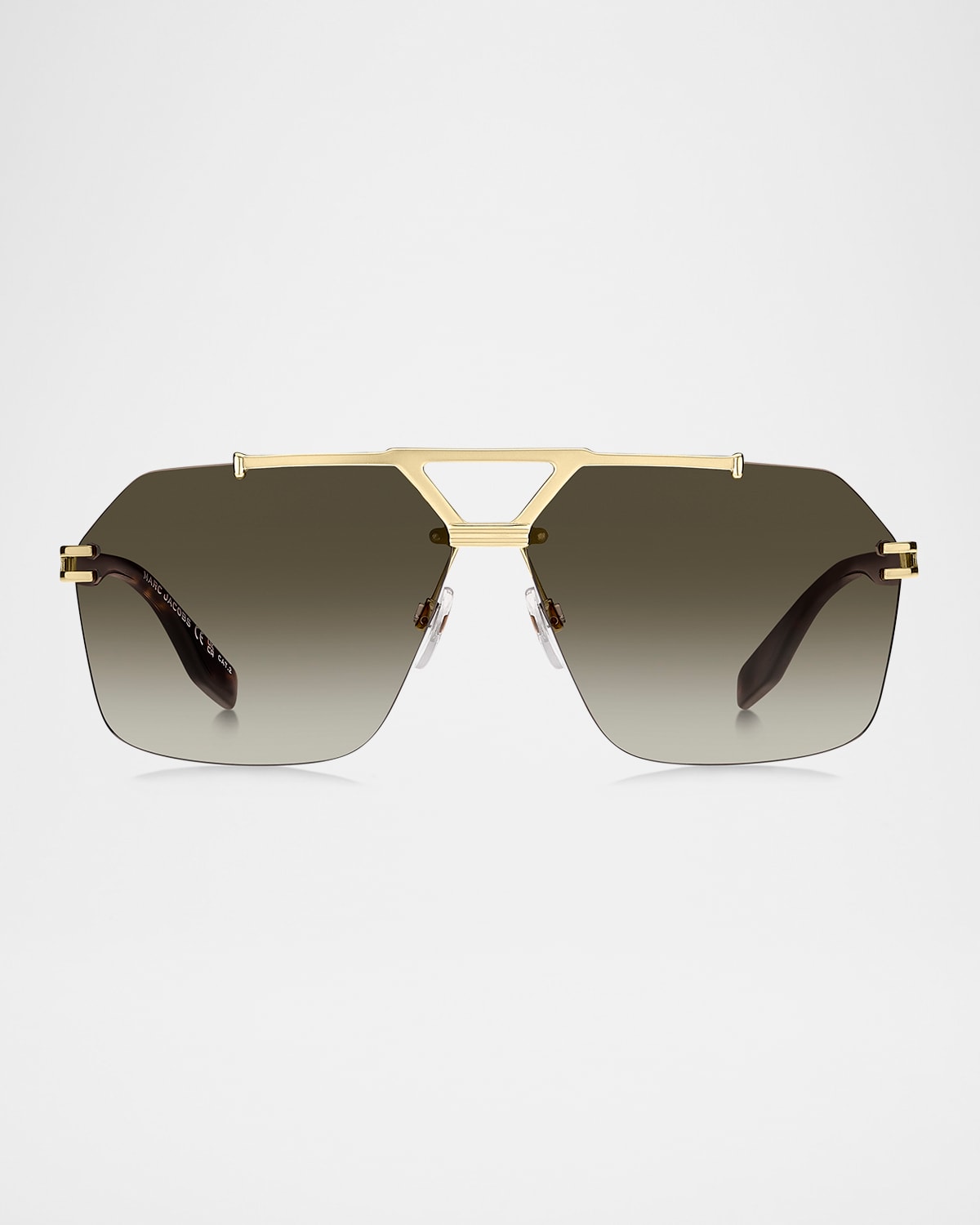 Marc Jacobs Marc 837s Titanium Rectangular Sunglasses