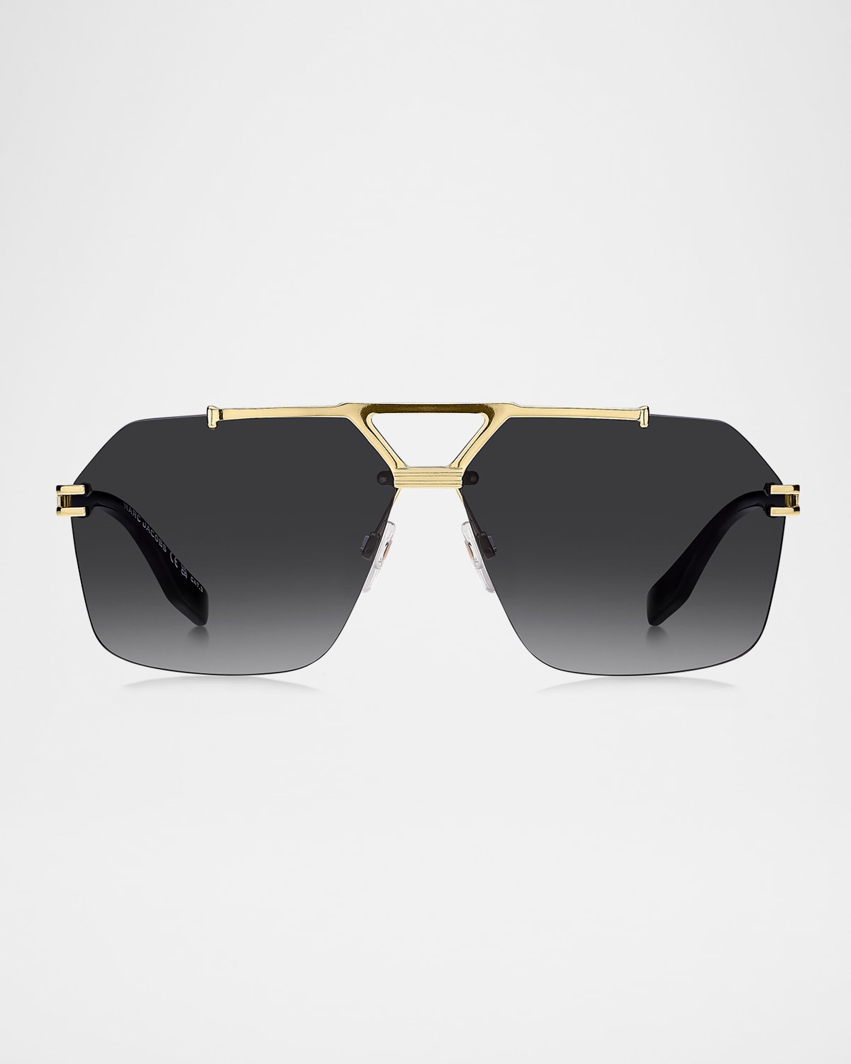 Marc Jacobs Marc 837s Titanium Rectangular Sunglasses